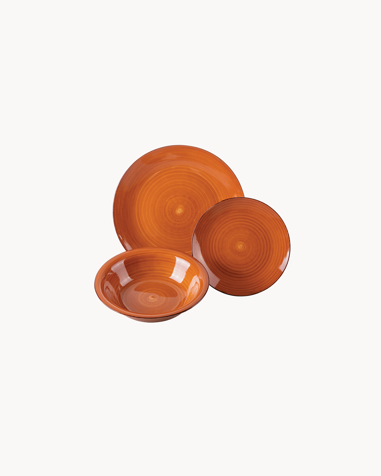 Servizio piatti in gres Baita Chocolate, 6 persone