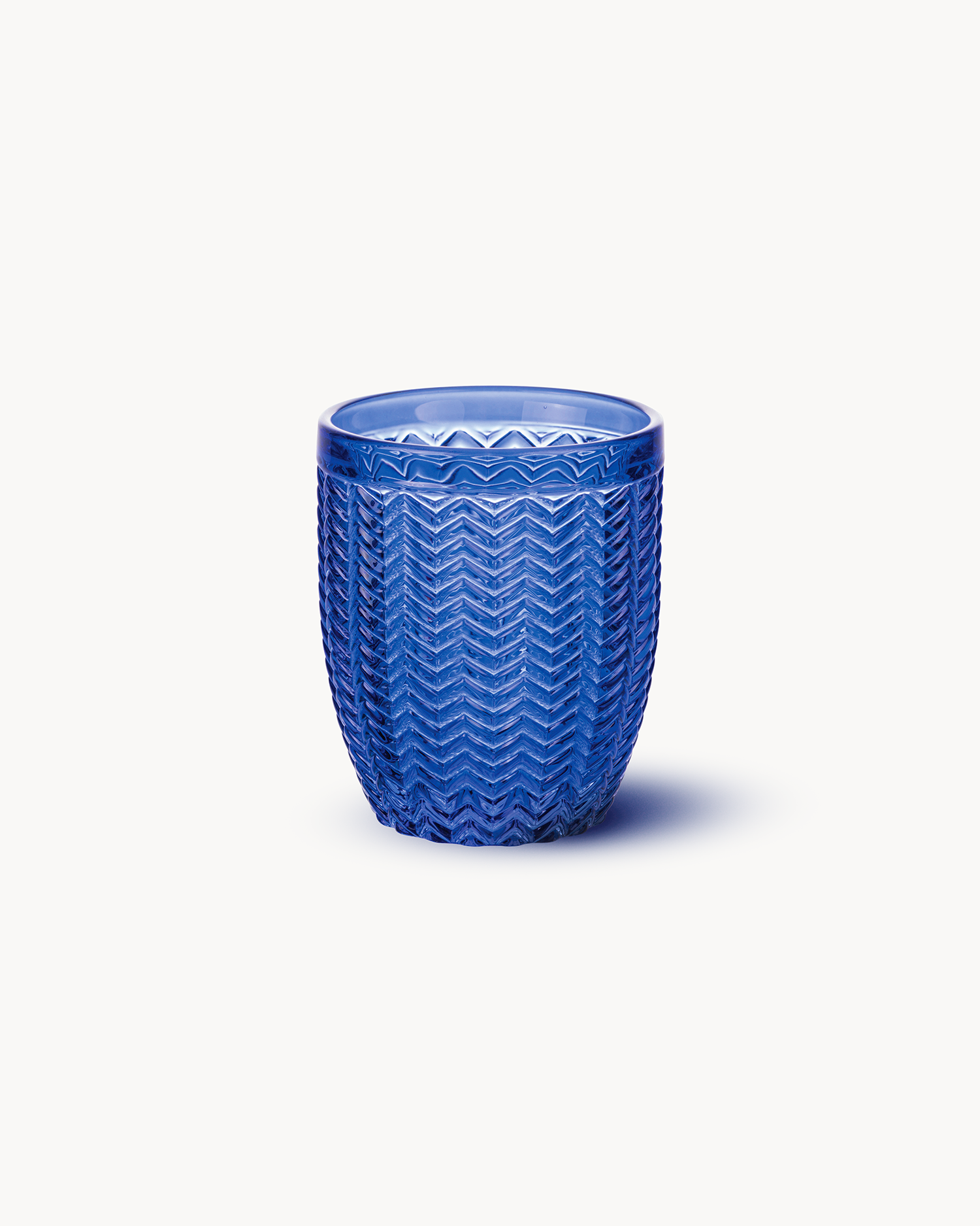 Bicchieri acqua in vetro colorato Geometrie Ocean