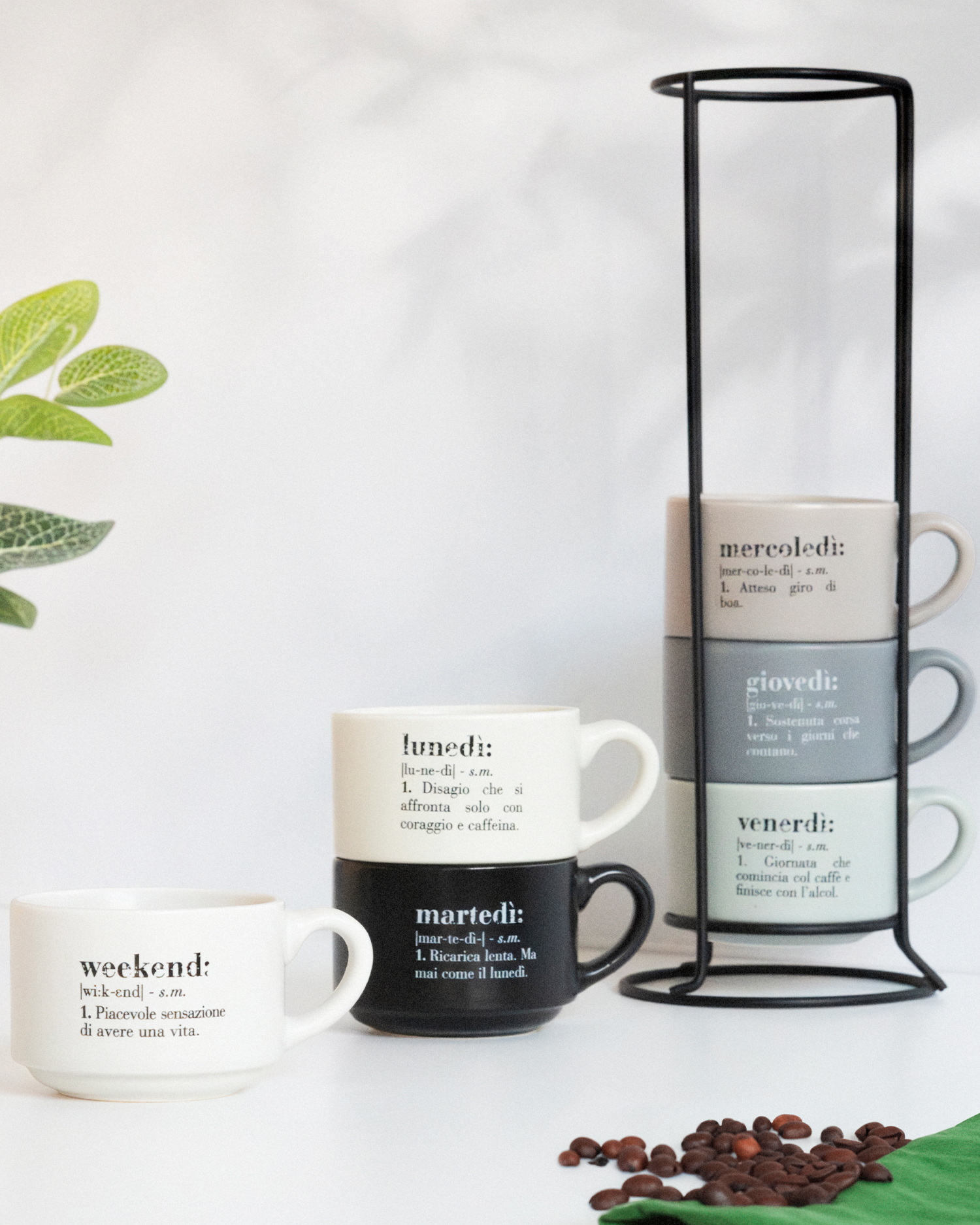 Set tazzine da caffè in porcellana Victionary