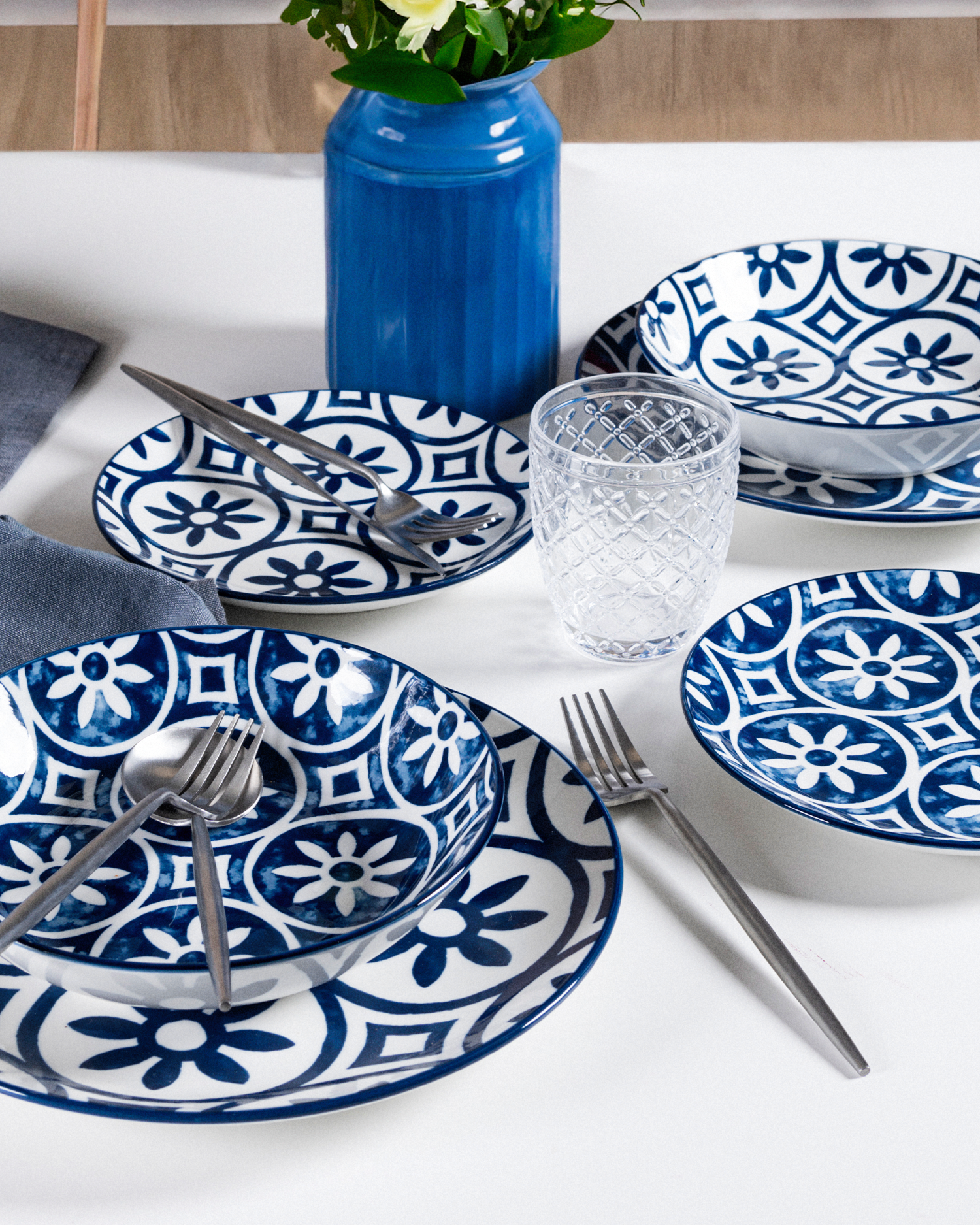 Servizio piatti in ceramica Paxos, 6 persone