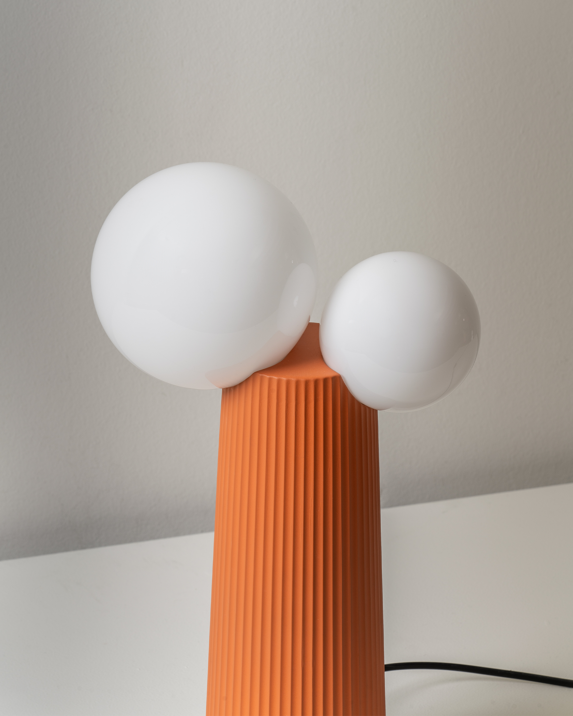 Lampada da tavolo Land doppia, terracotta