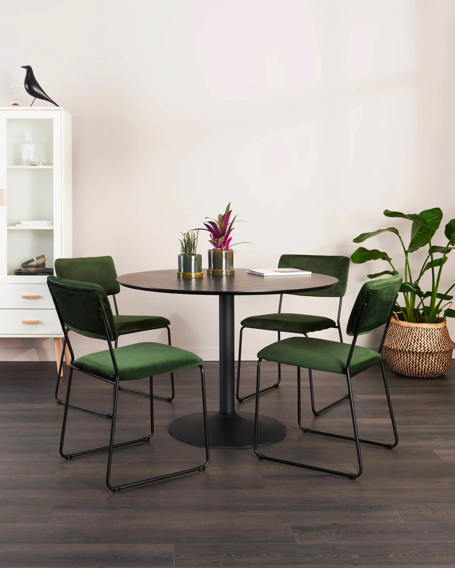 Set 2 sedie da pranzo imbottite Cornelia