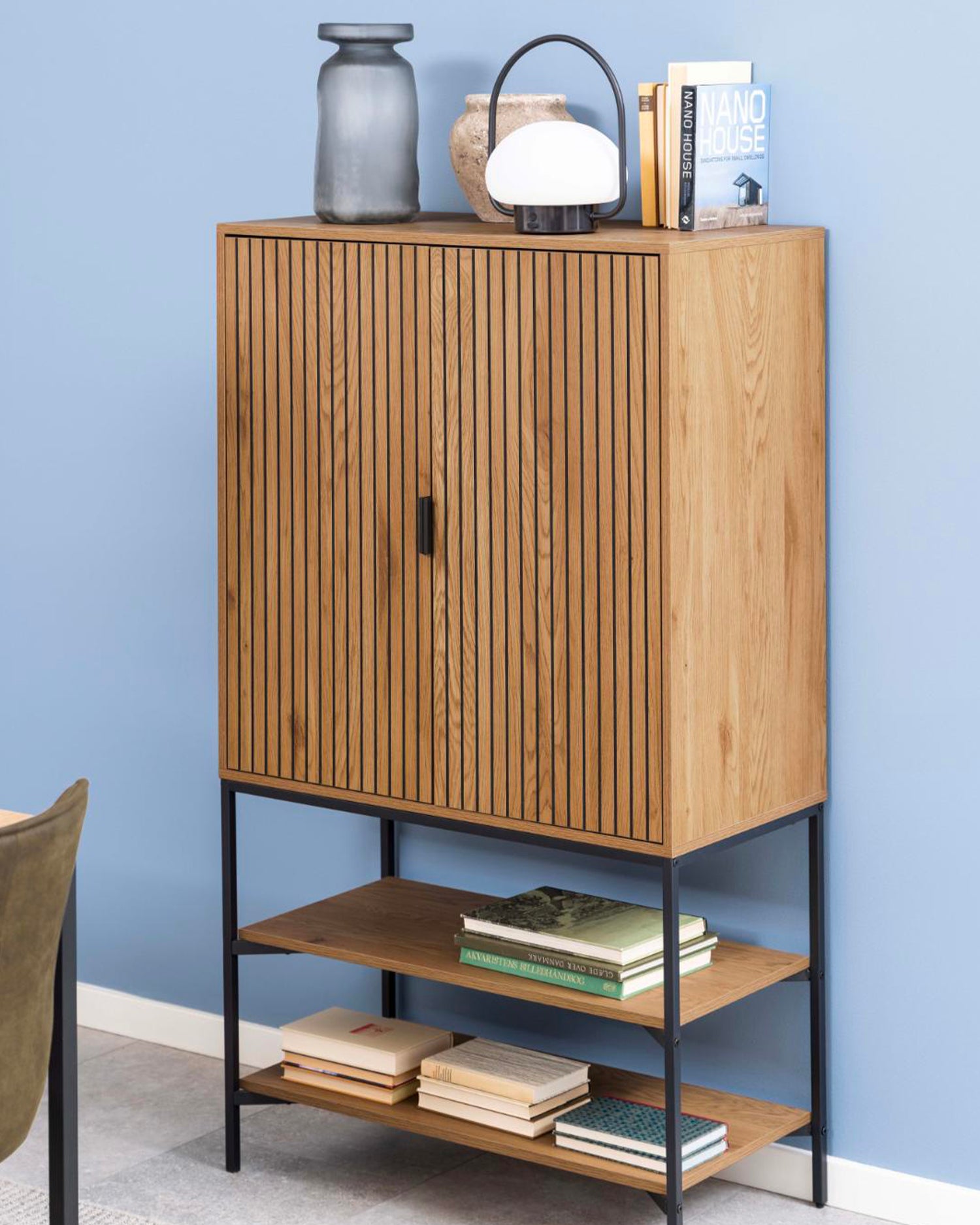 Credenza alta in legno Jaipur