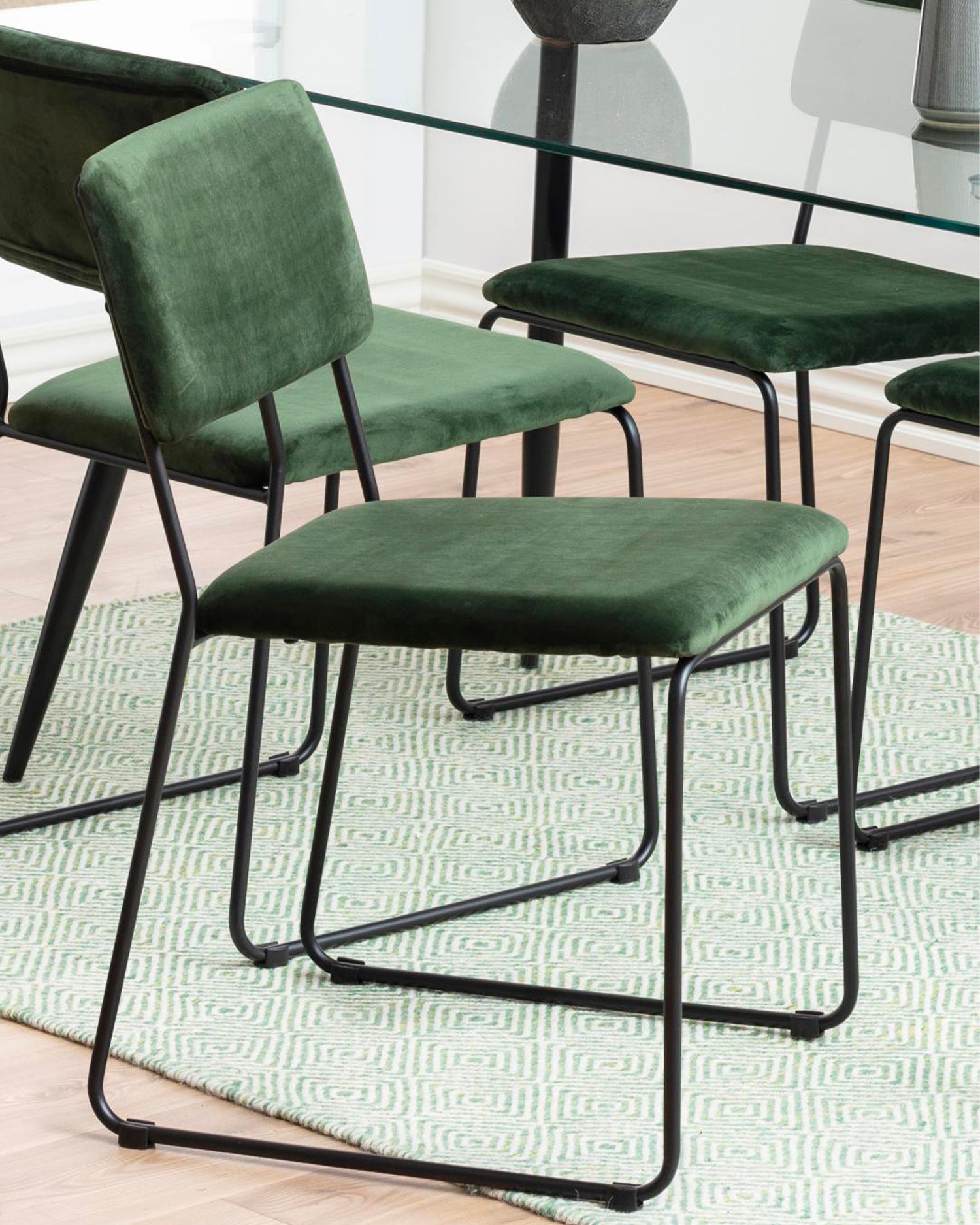 Set 2 sedie da pranzo imbottite Cornelia