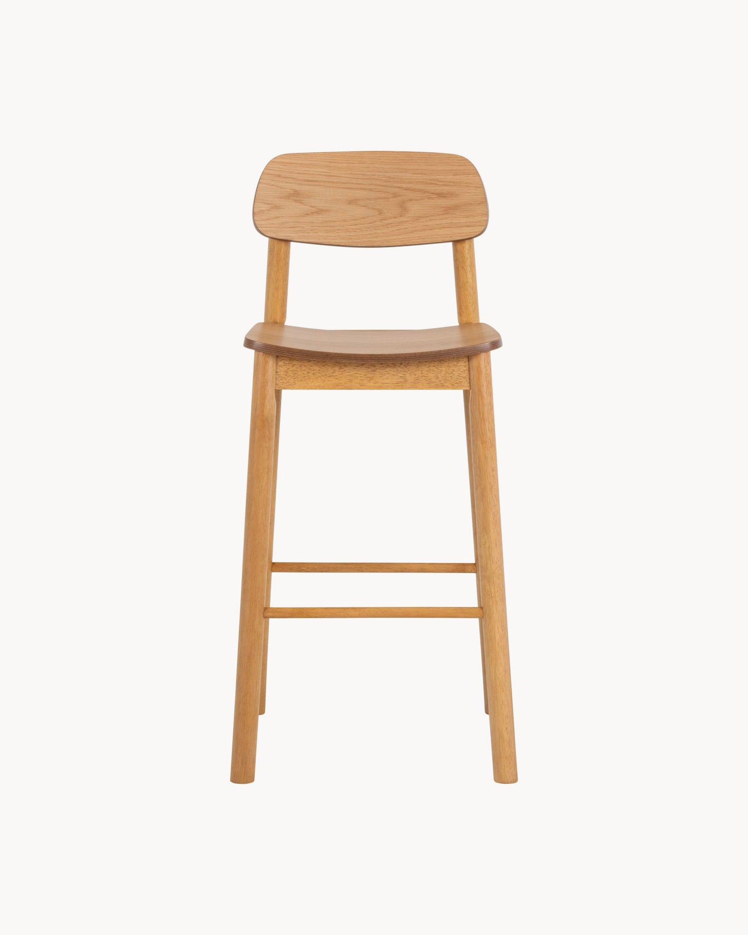 Set 2 sgabelli alti in legno Barlow