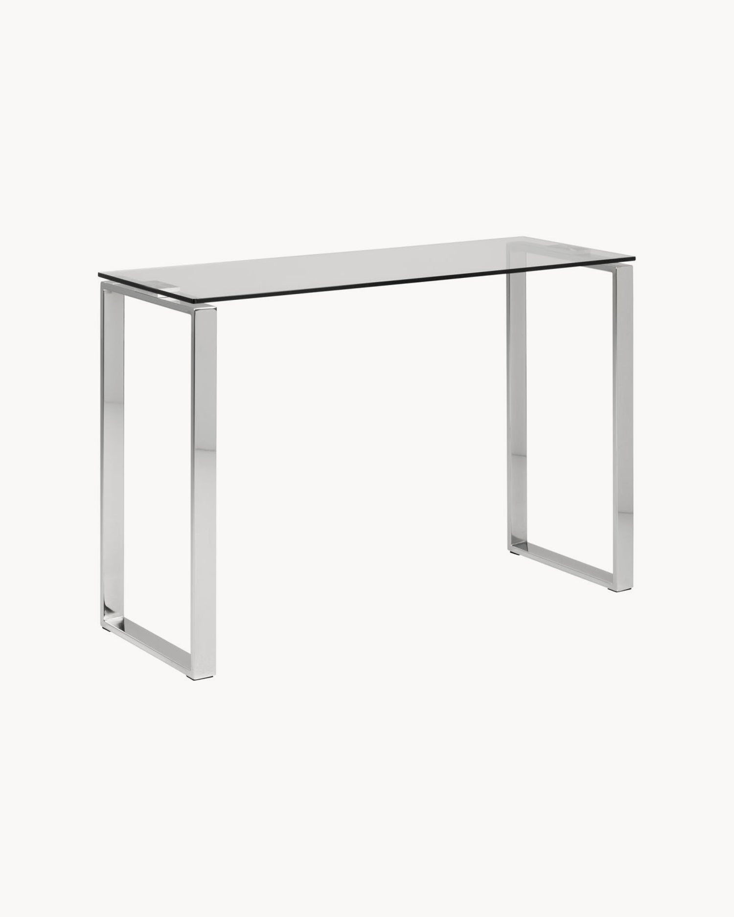 Consolle in acciaio e vetro Katrine