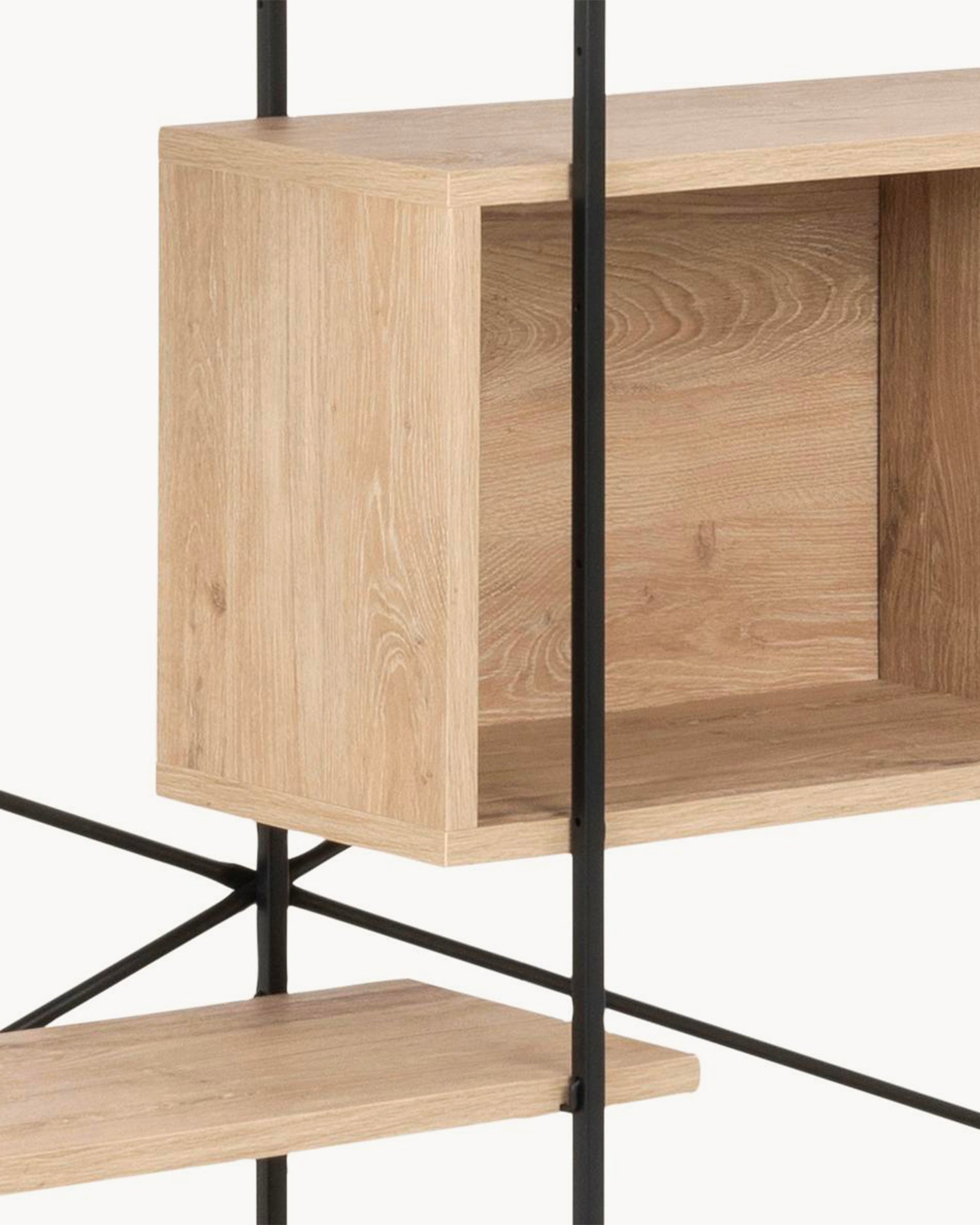 Scaffale grande in legno e metallo Angus