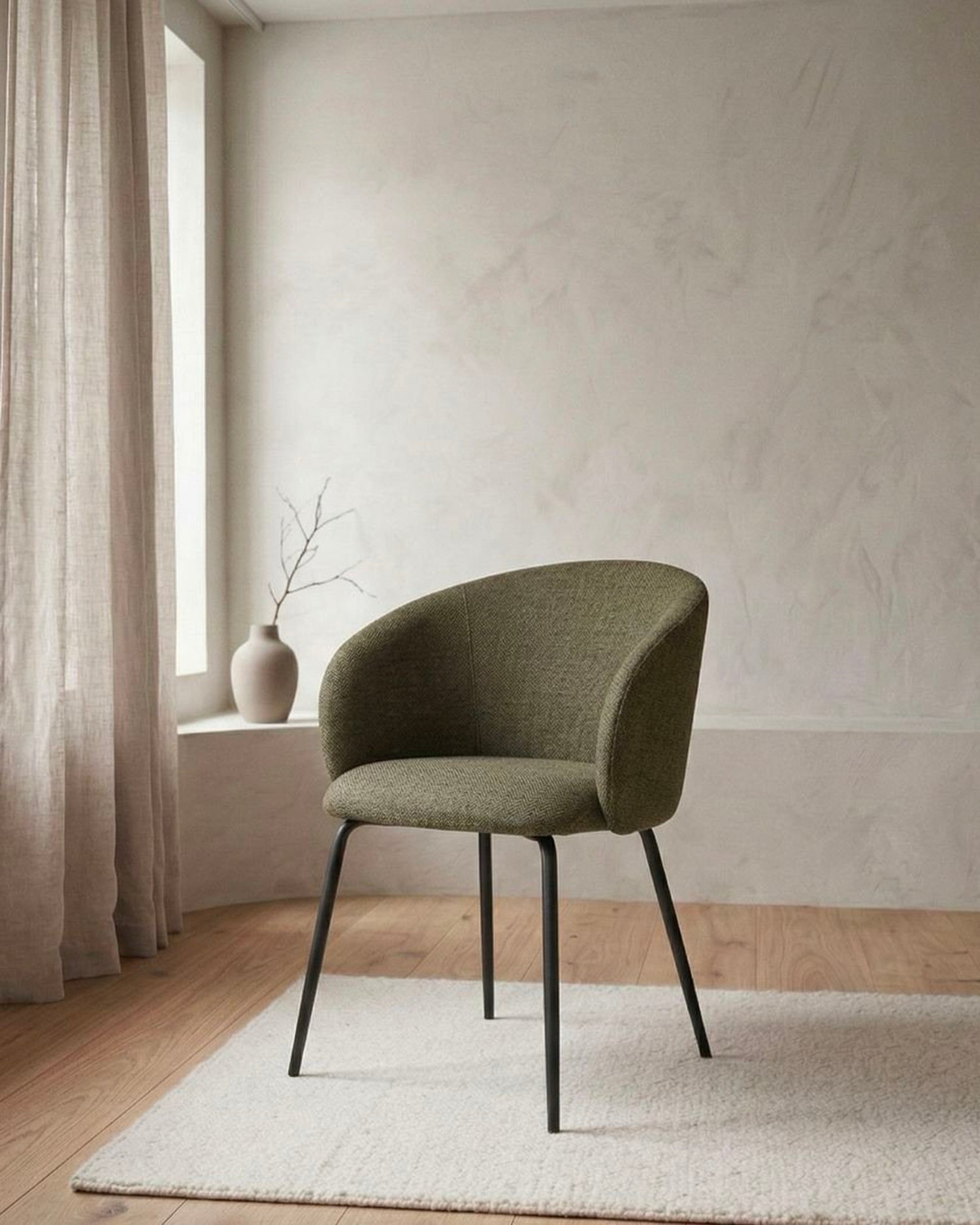 Set 2 sedie da pranzo imbottite Eleanor