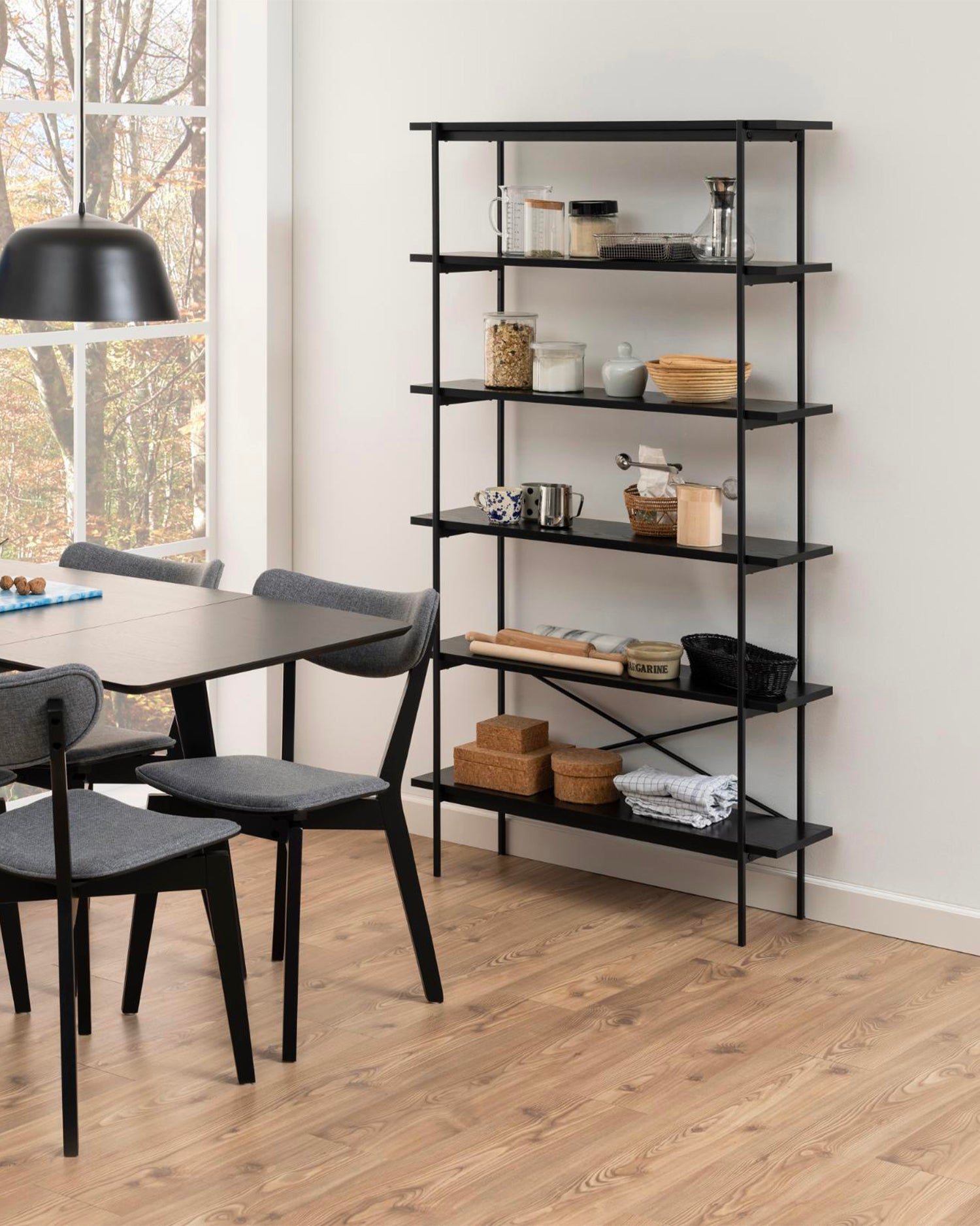 Scaffale in legno e metallo Angus