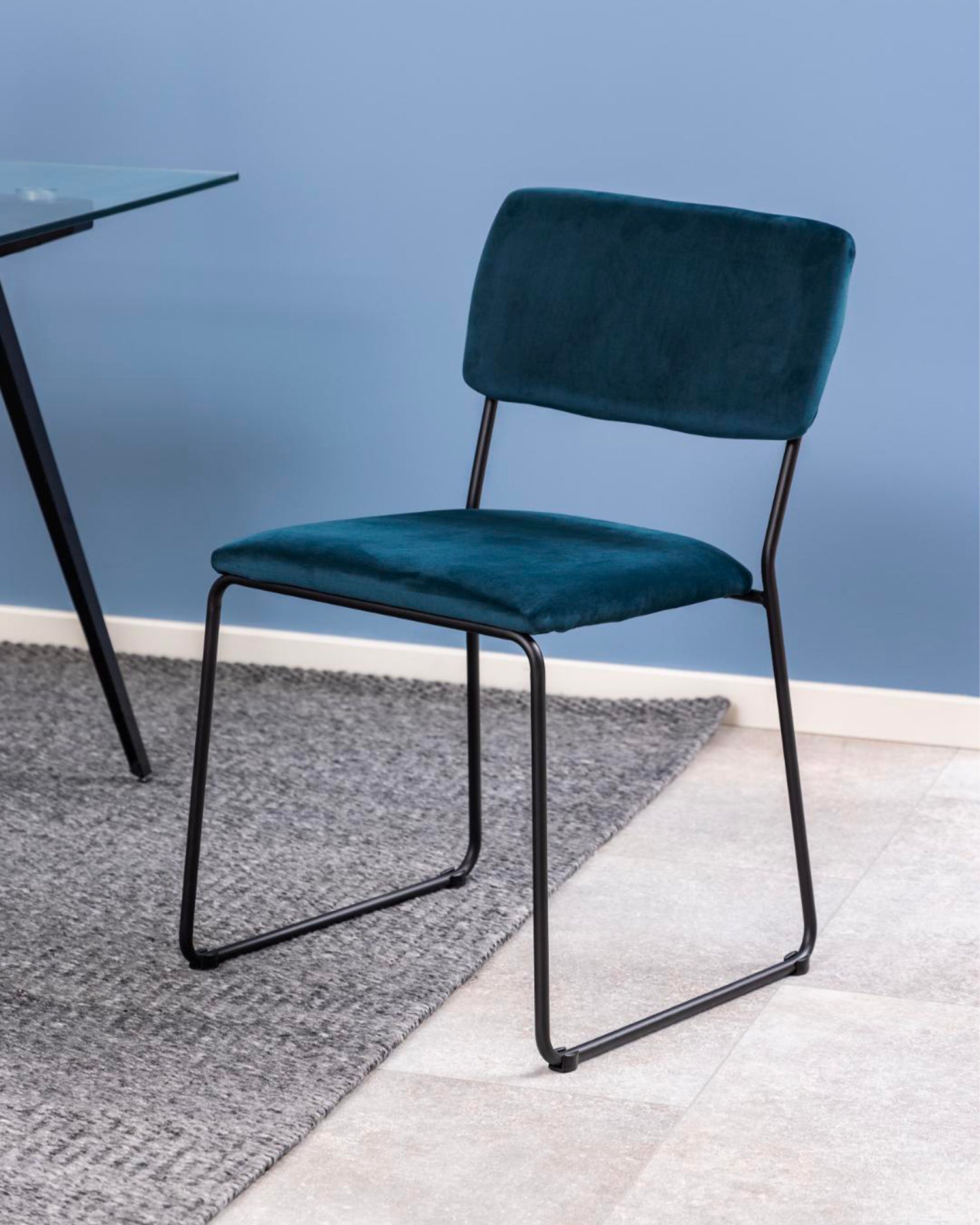 Set 2 sedie da pranzo imbottite Cornelia