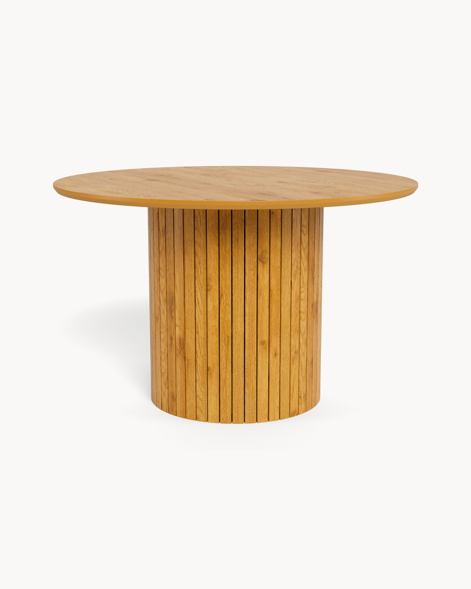 Tavolo da pranzo rotondo effetto legno Yale