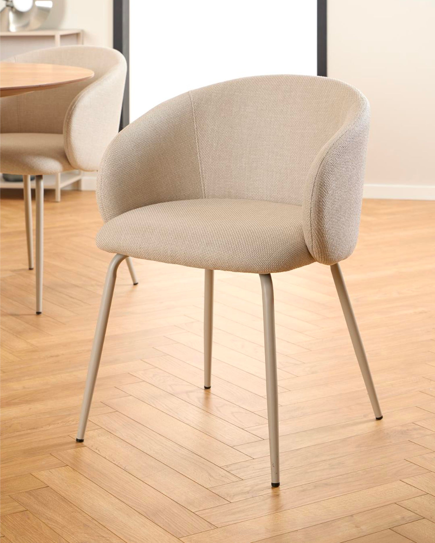 Set 2 sedie da pranzo imbottite Eleanor