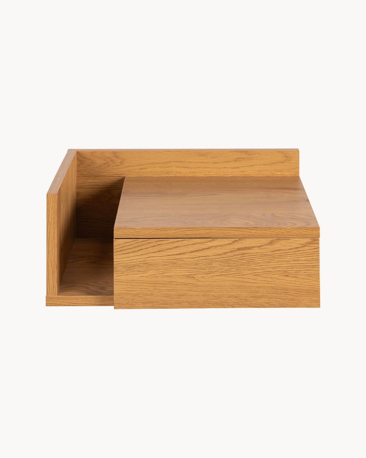 Comodino da parete in legno Ashlan