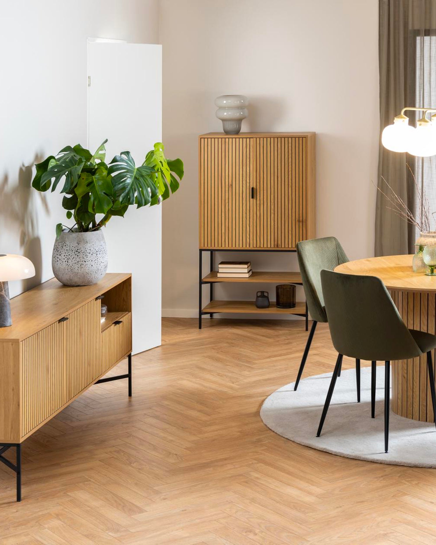 Credenza alta in legno Jaipur