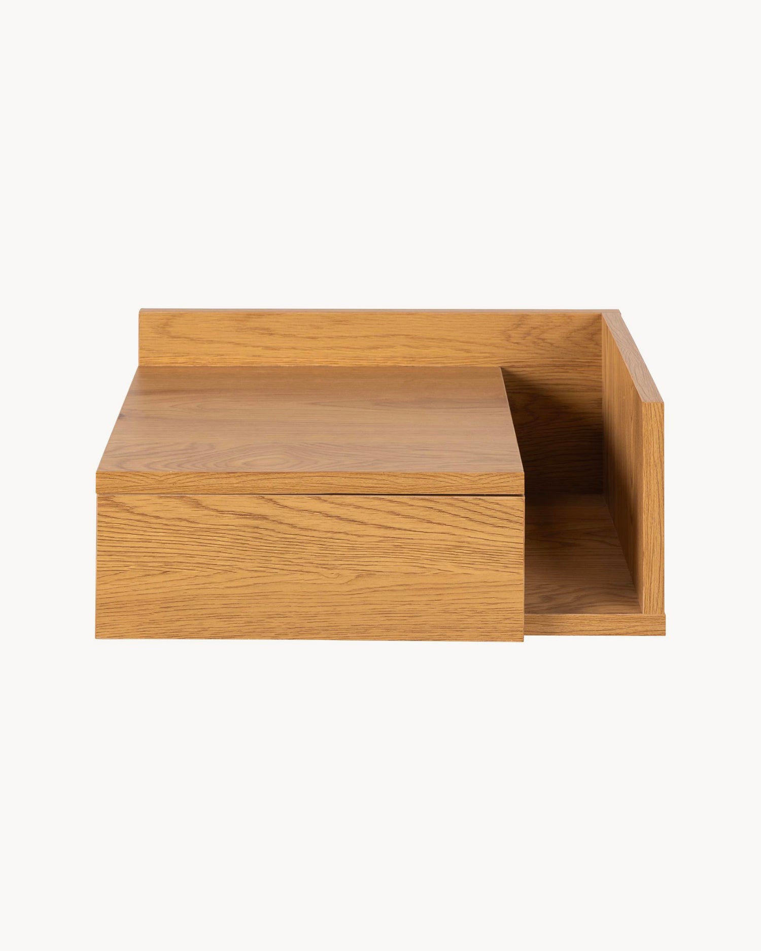 Comodino da parete in legno Ashlan