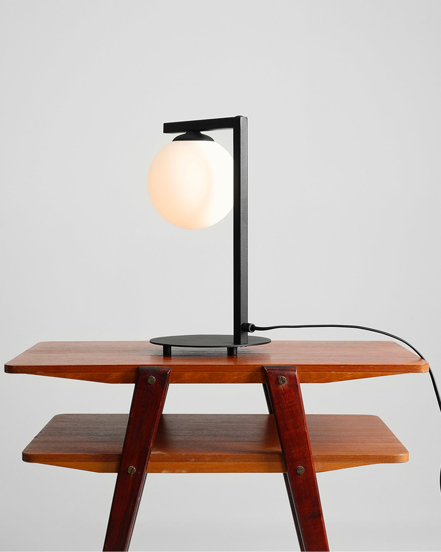 Lampada da tavolo Zac, nera