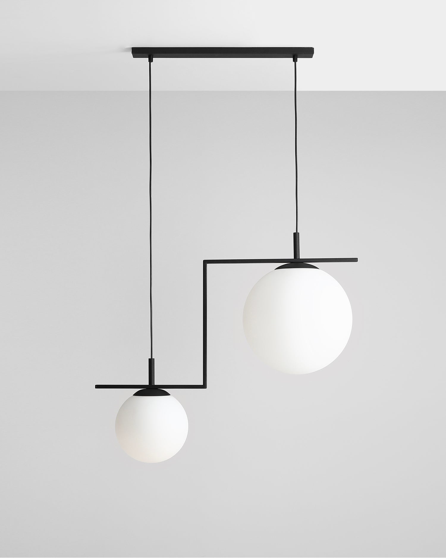 Lampada a sospensione Zac, nera