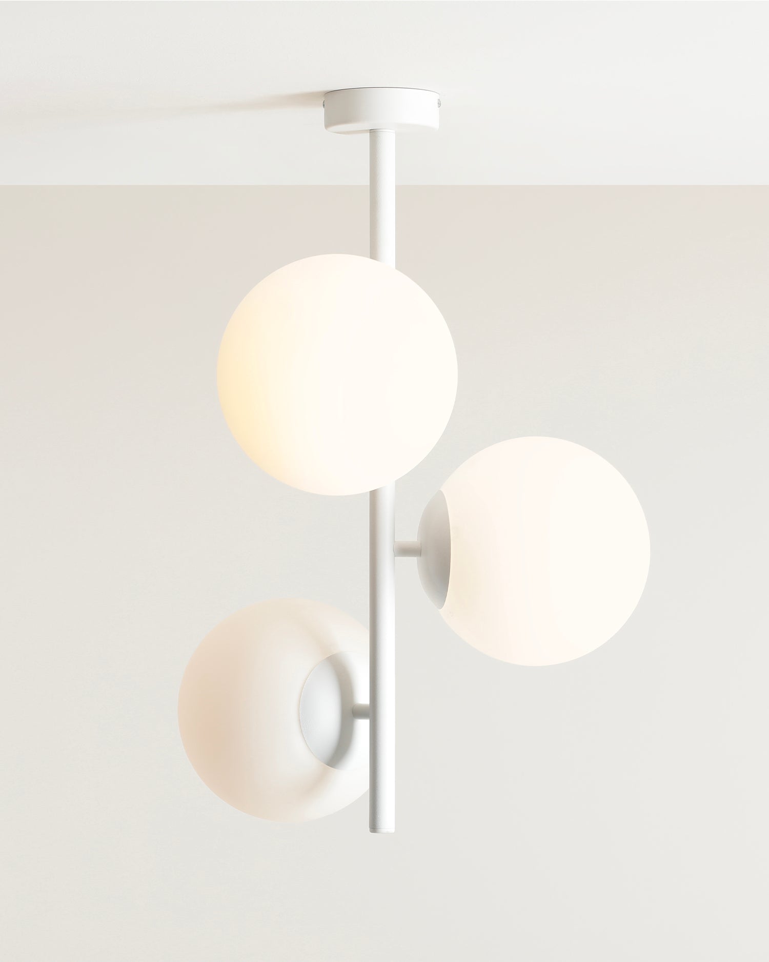 Lampada da soffitto Fin, bianca