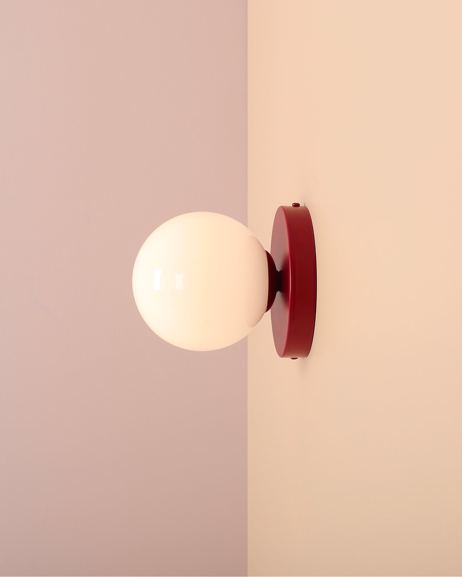 Lampada da parete Ball II, rossa