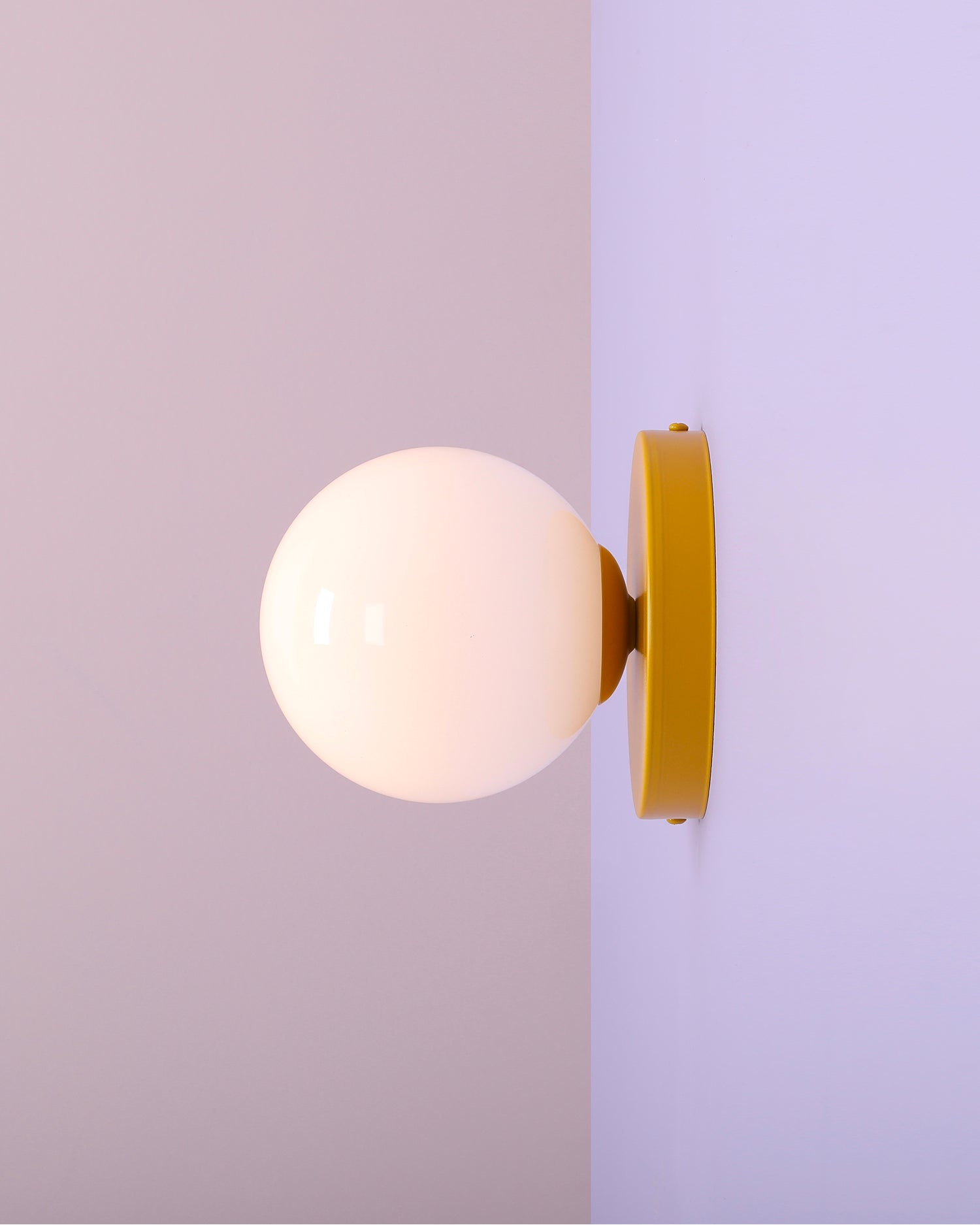 Lampada da parete Ball II, senape