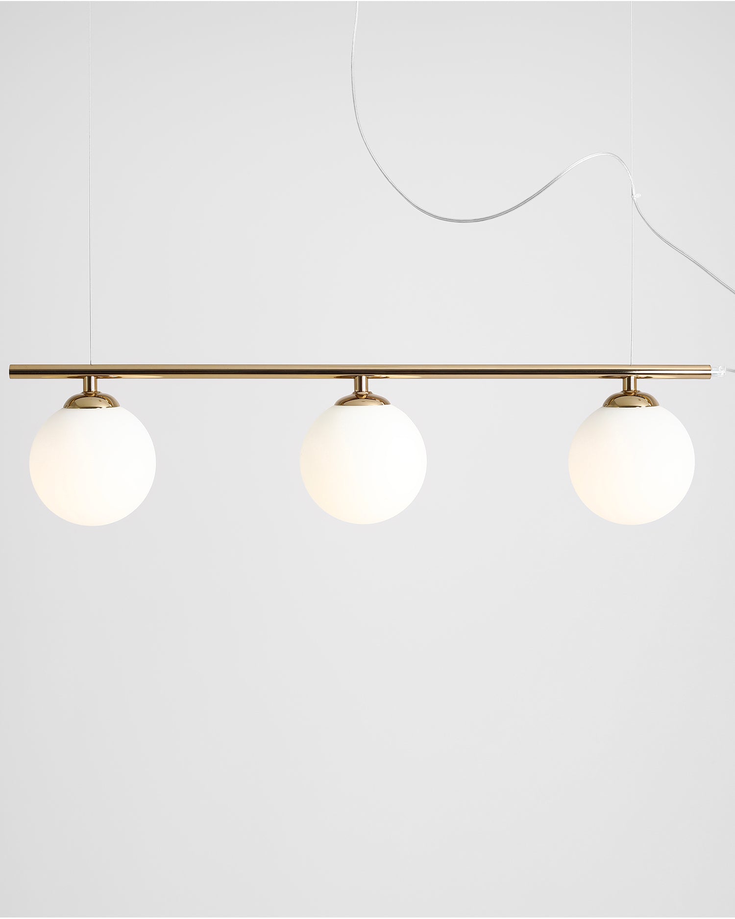 Lampada a sospensione Beryl 3, oro