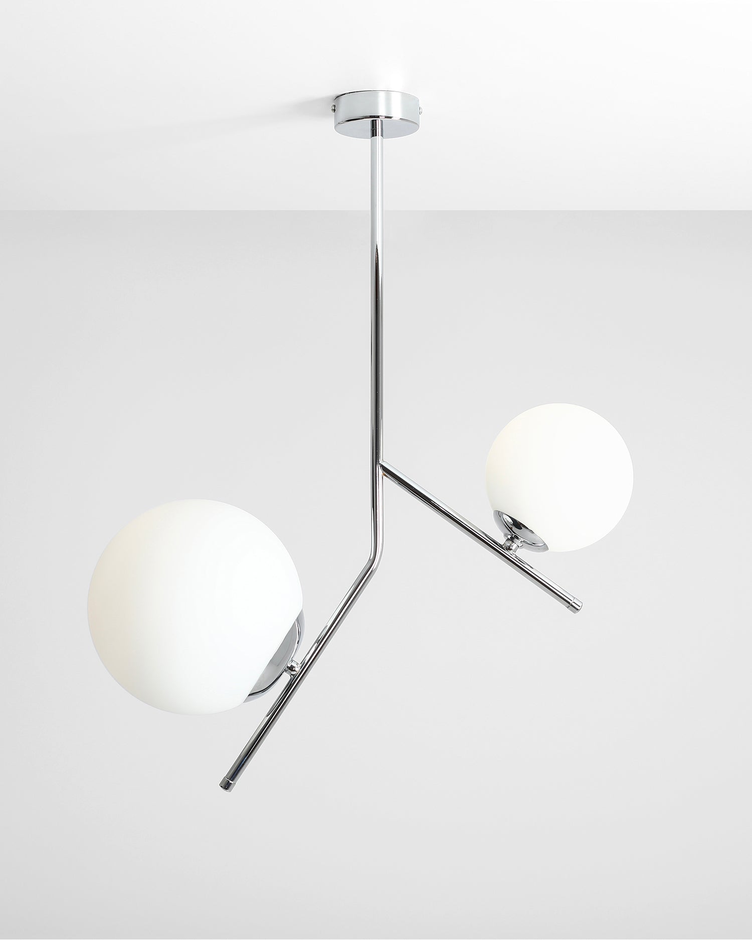 Lampada da soffitto Gallia 2, argento