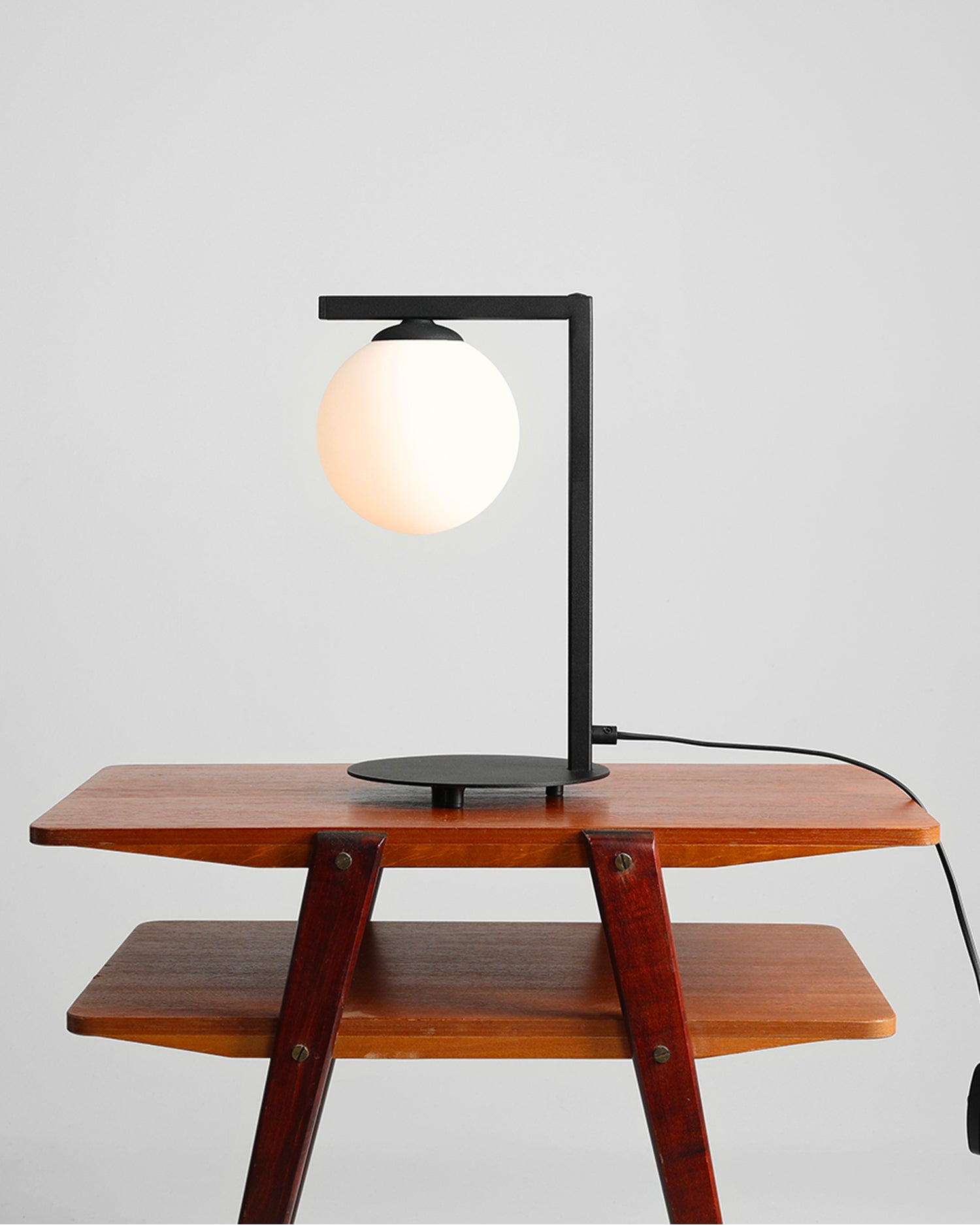 Lampada da tavolo Zac, nera