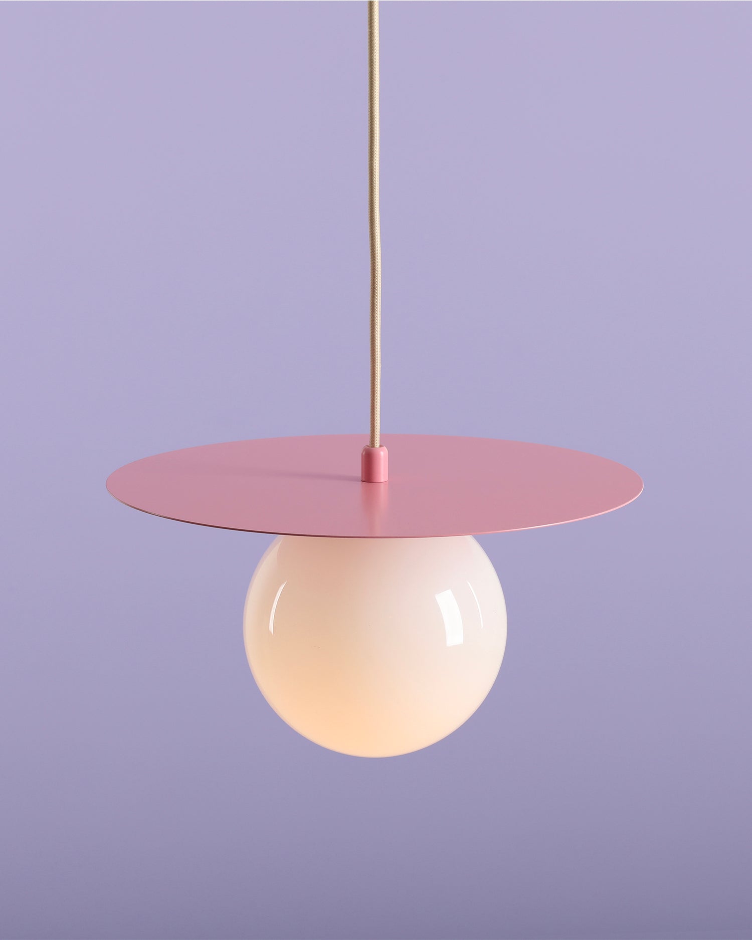 Lampada a sospensione Loop, rosa