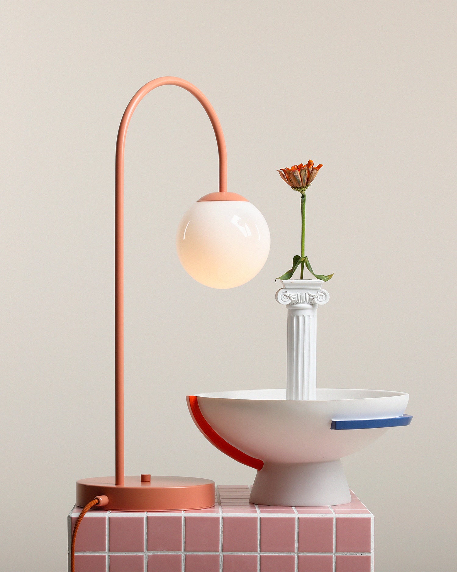 Lampada da tavolo Una, corallo