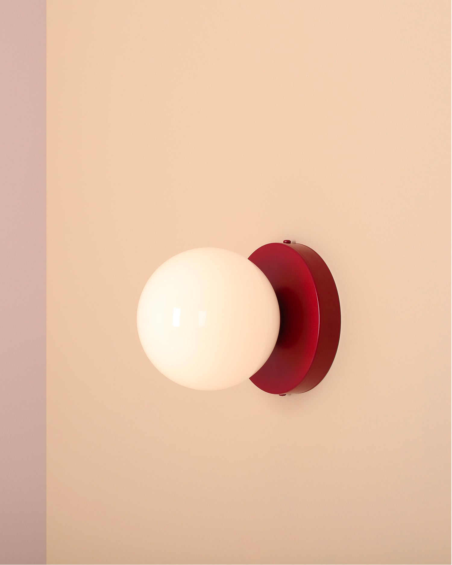 Lampada da parete Ball II, rossa