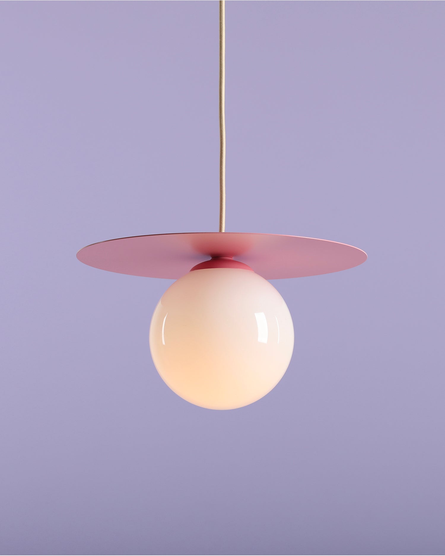 Lampada a sospensione Loop, rosa