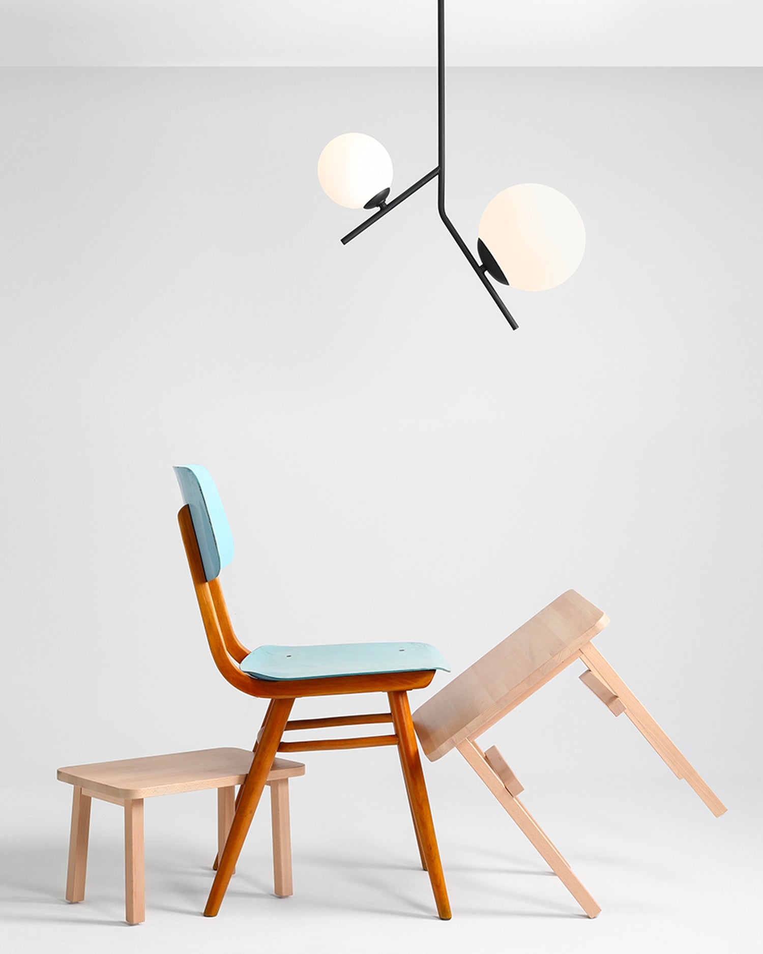 Lampada da soffitto Gallia 2, nera