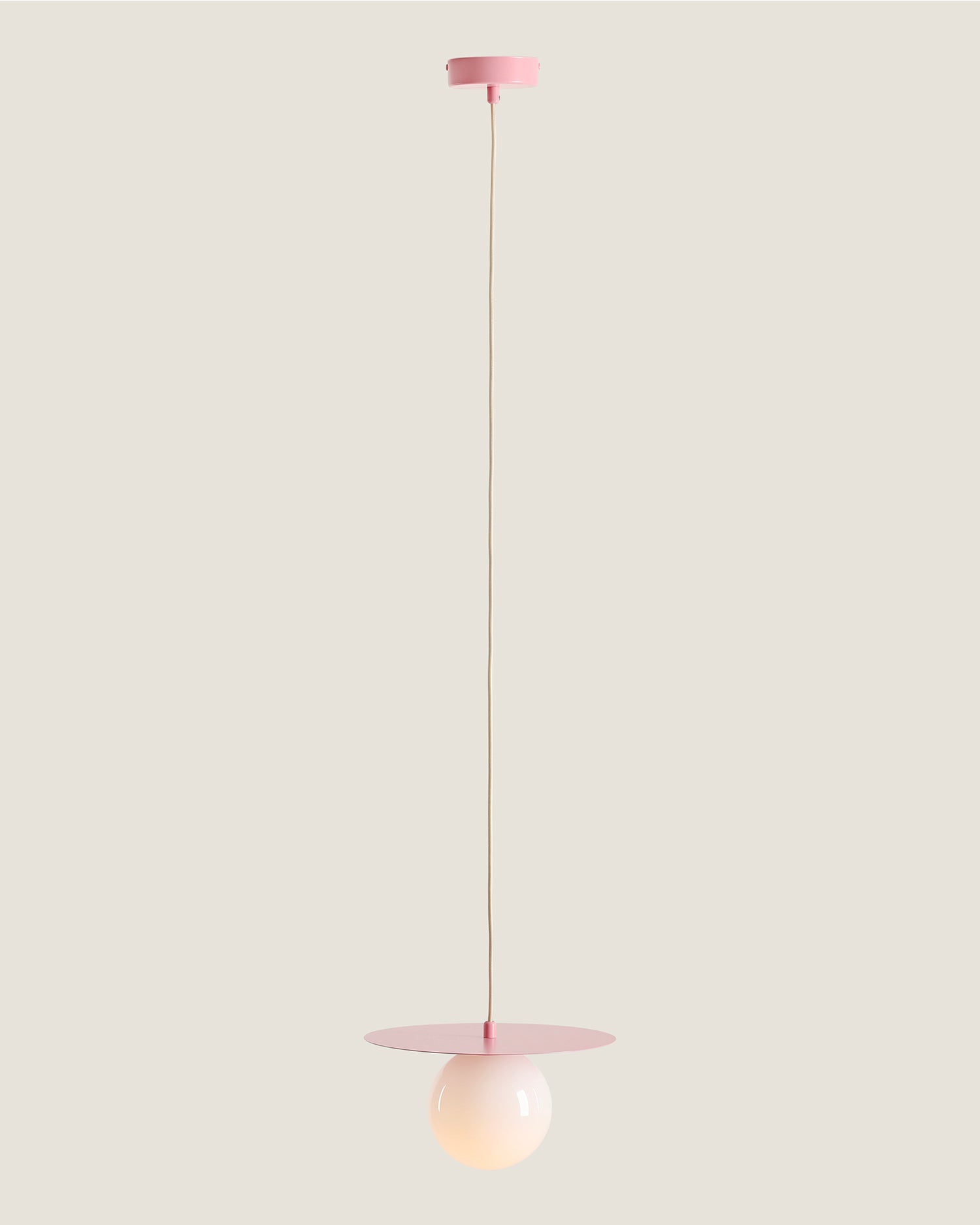 Lampada a sospensione Loop, rosa