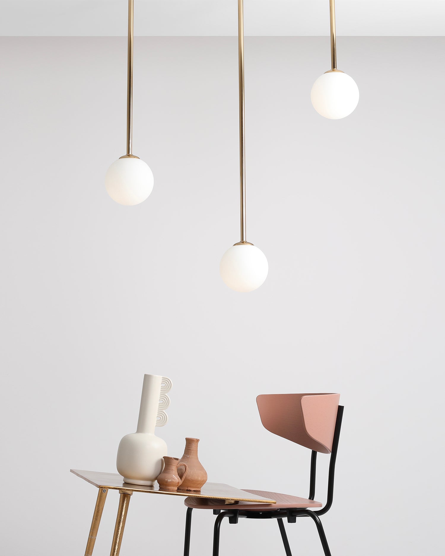 Lampada da soffitto Pinne, oro