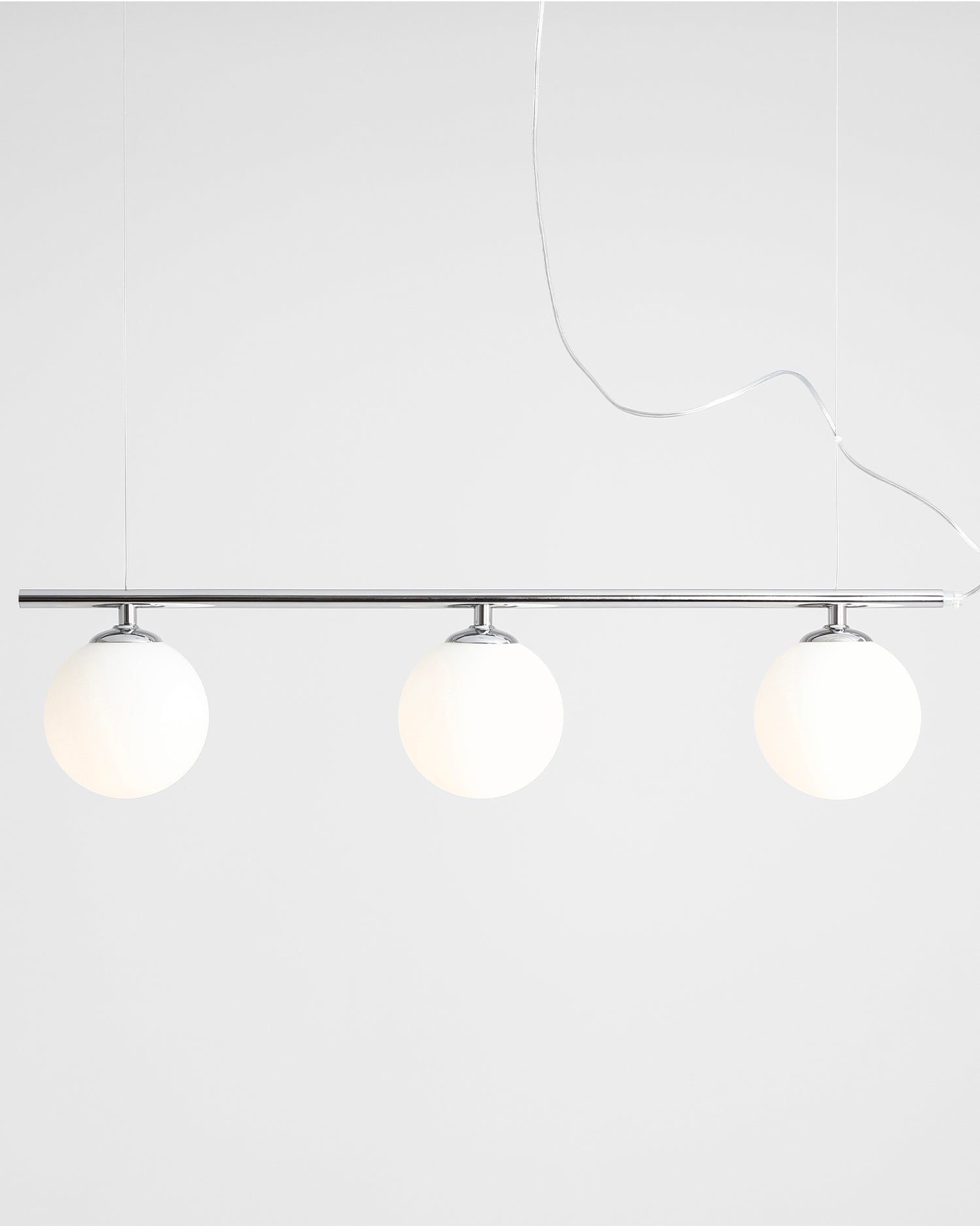 Lampada a sospensione Beryl 3, argento
