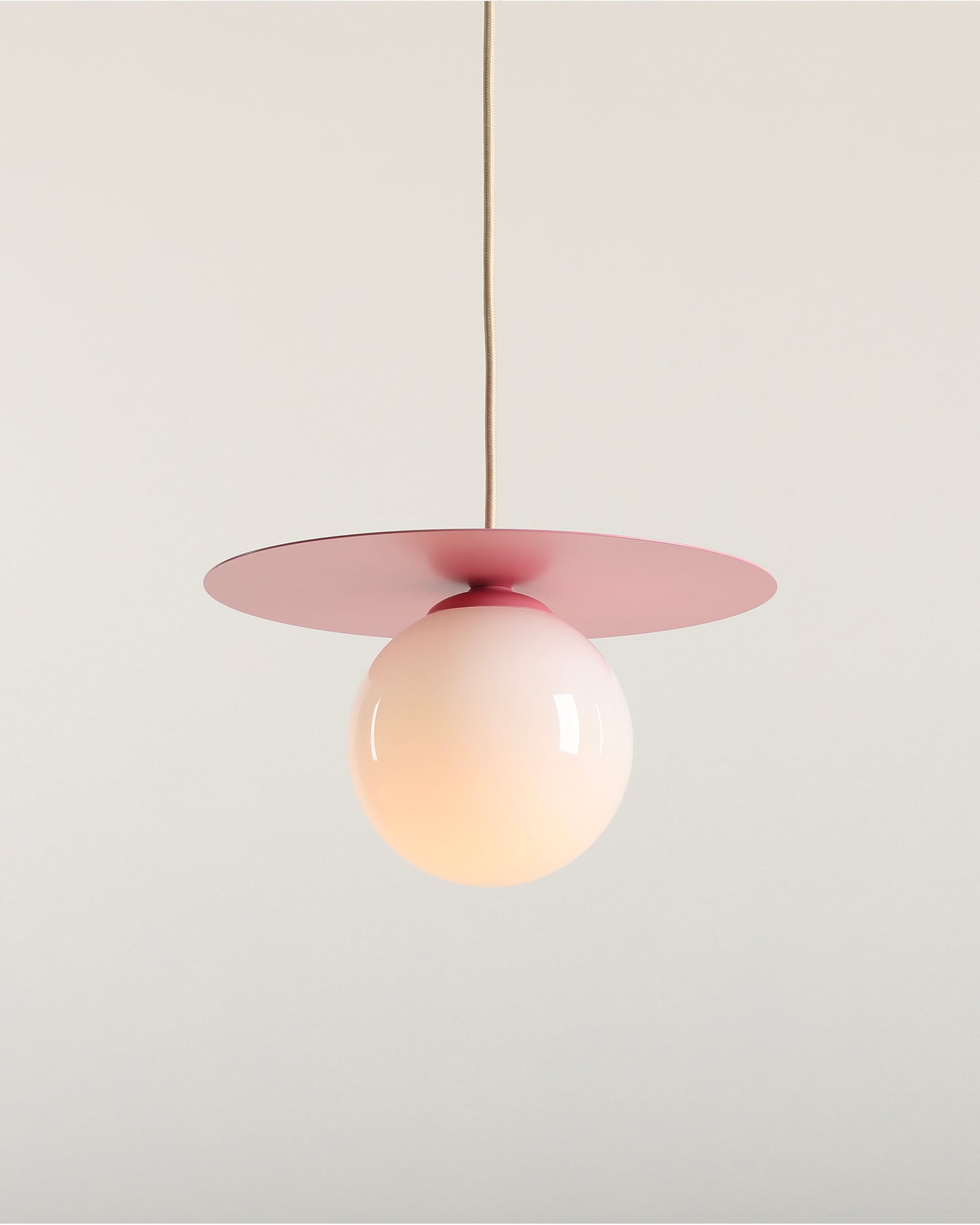 Lampada a sospensione Loop, rosa