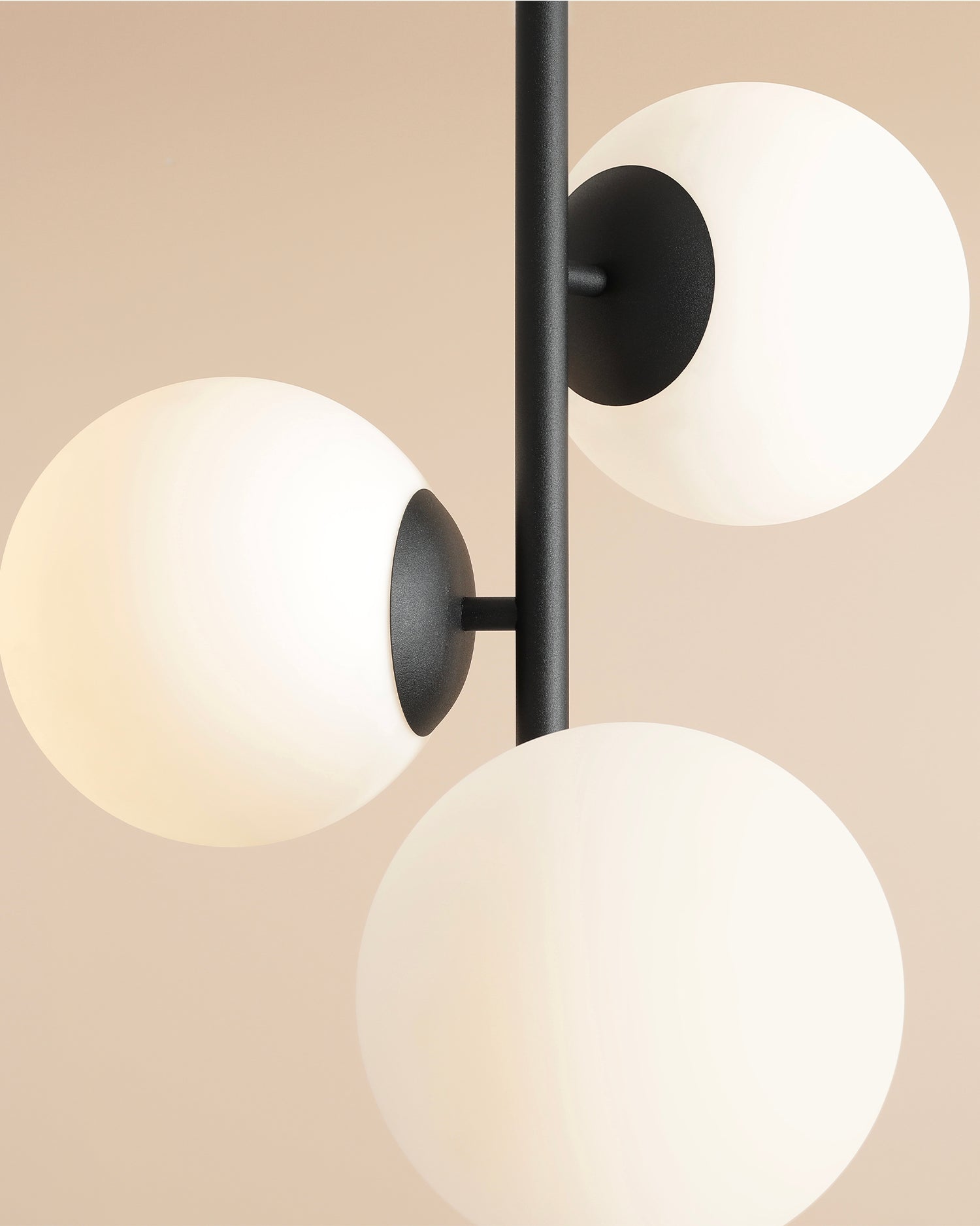 Lampada da soffitto Fin, nera
