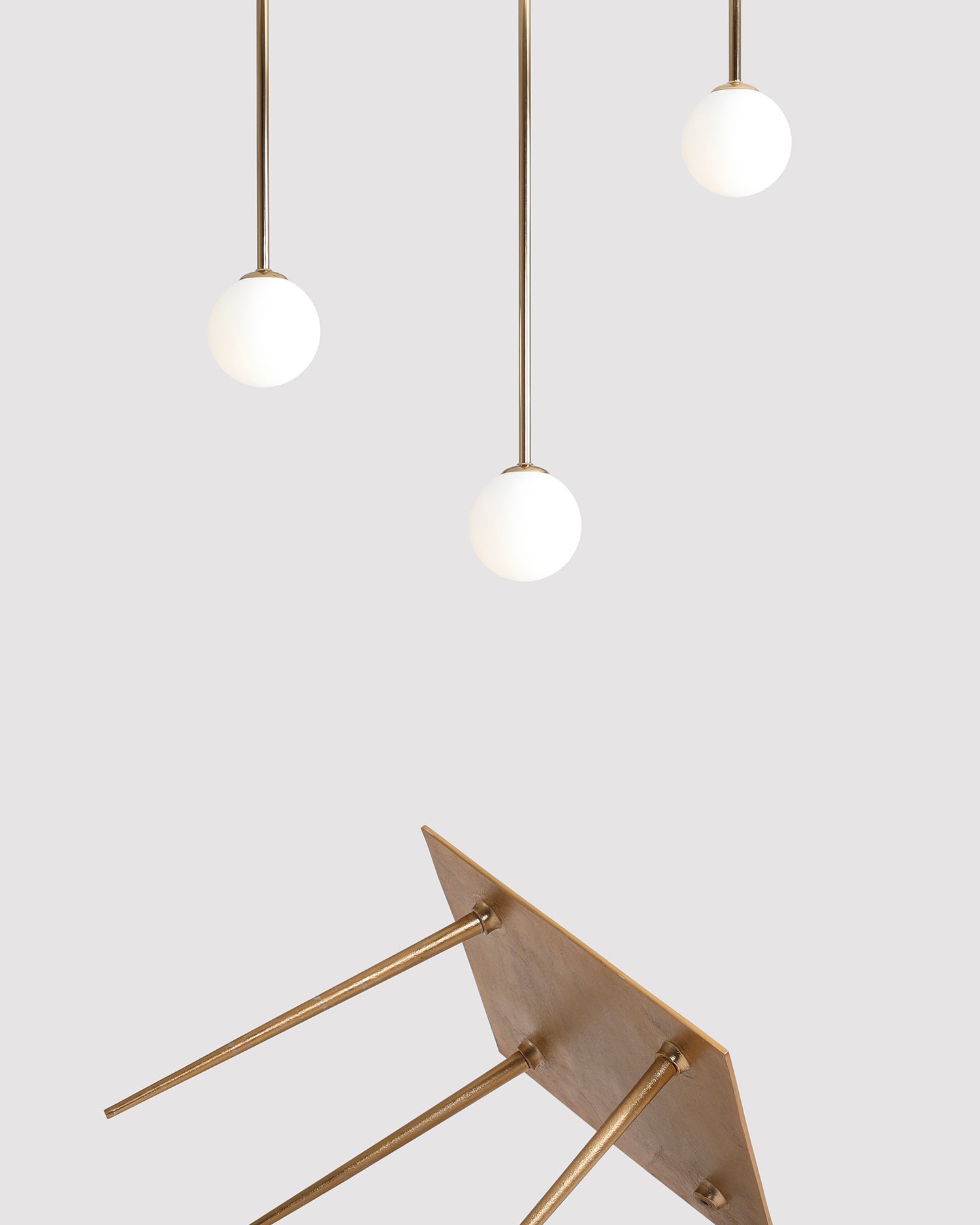 Lampada da soffitto Pinne, oro