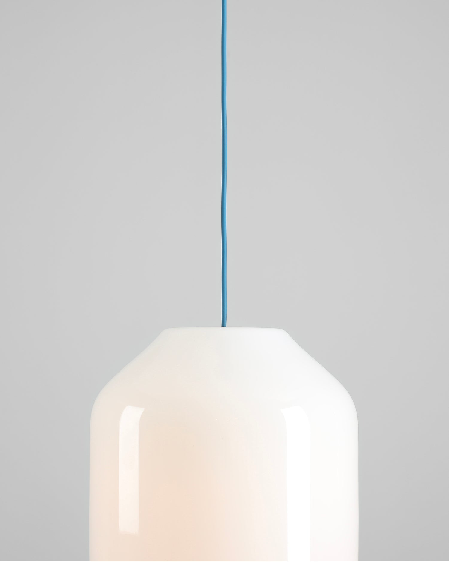 Lampada a sospensione in metallo e vetro Flask