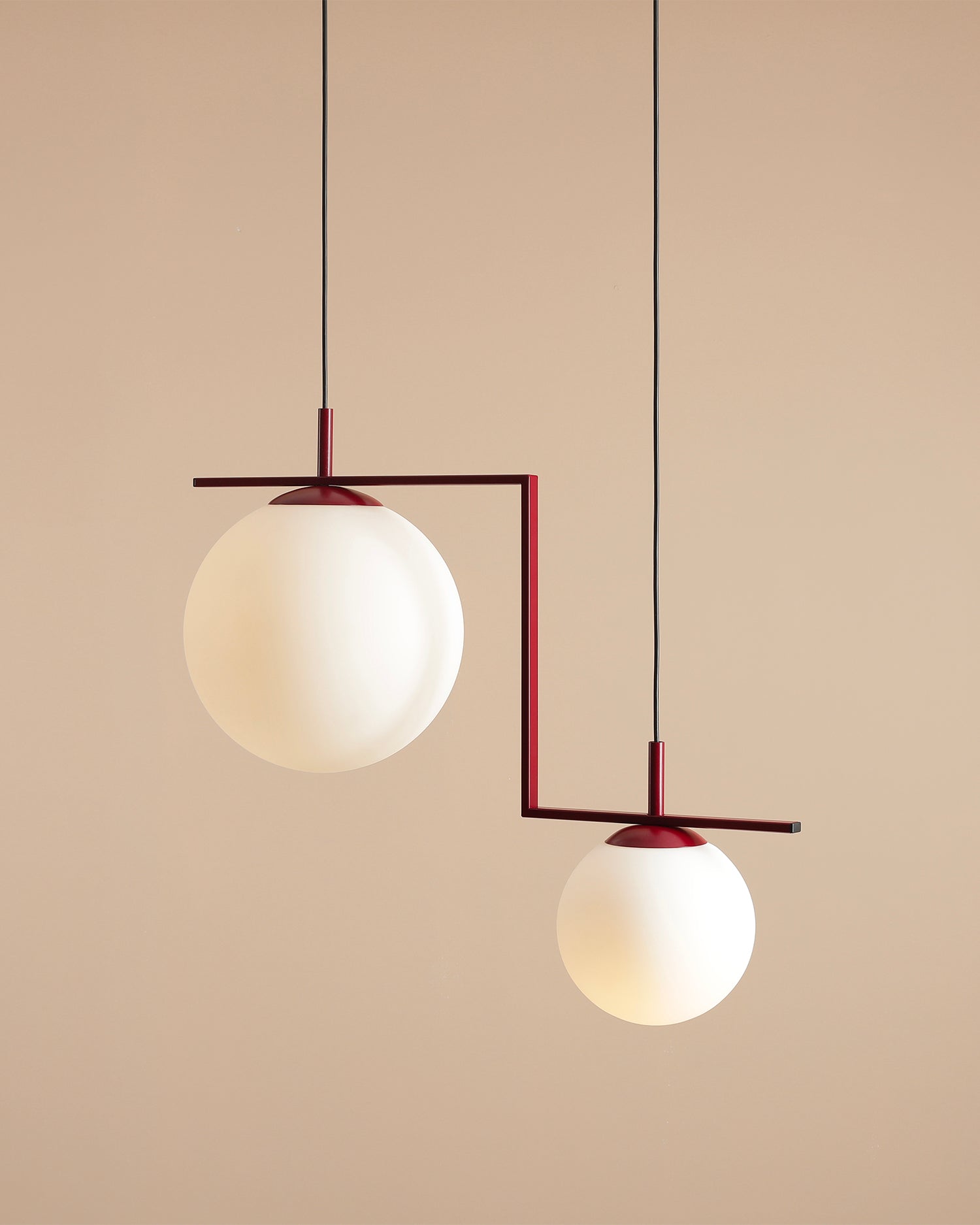Lampada a sospensione Zac, rossa
