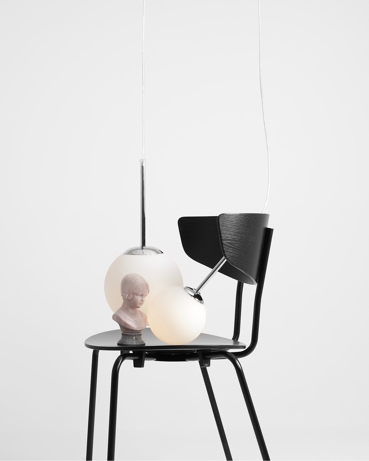 Lampada a sospensione Bosso, argento