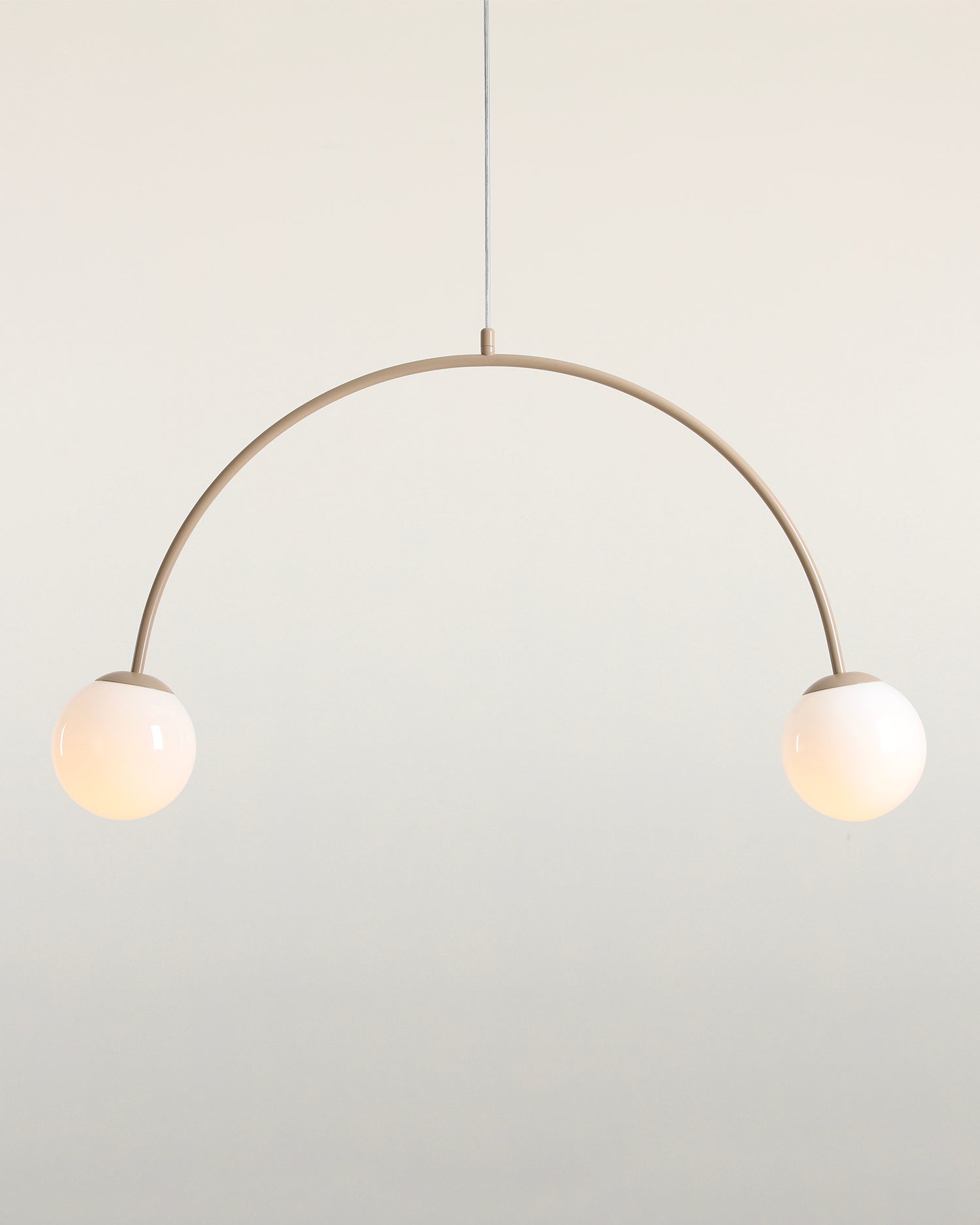 Lampada a sospensione Una, beige