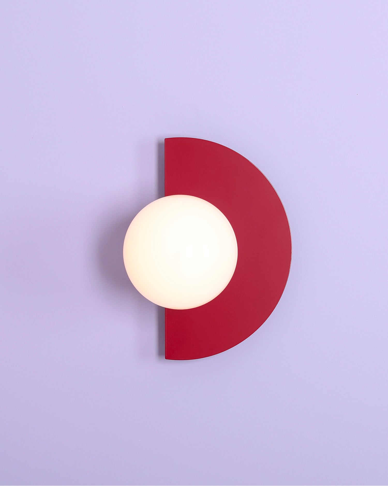 Lampada da parete Loop, rossa