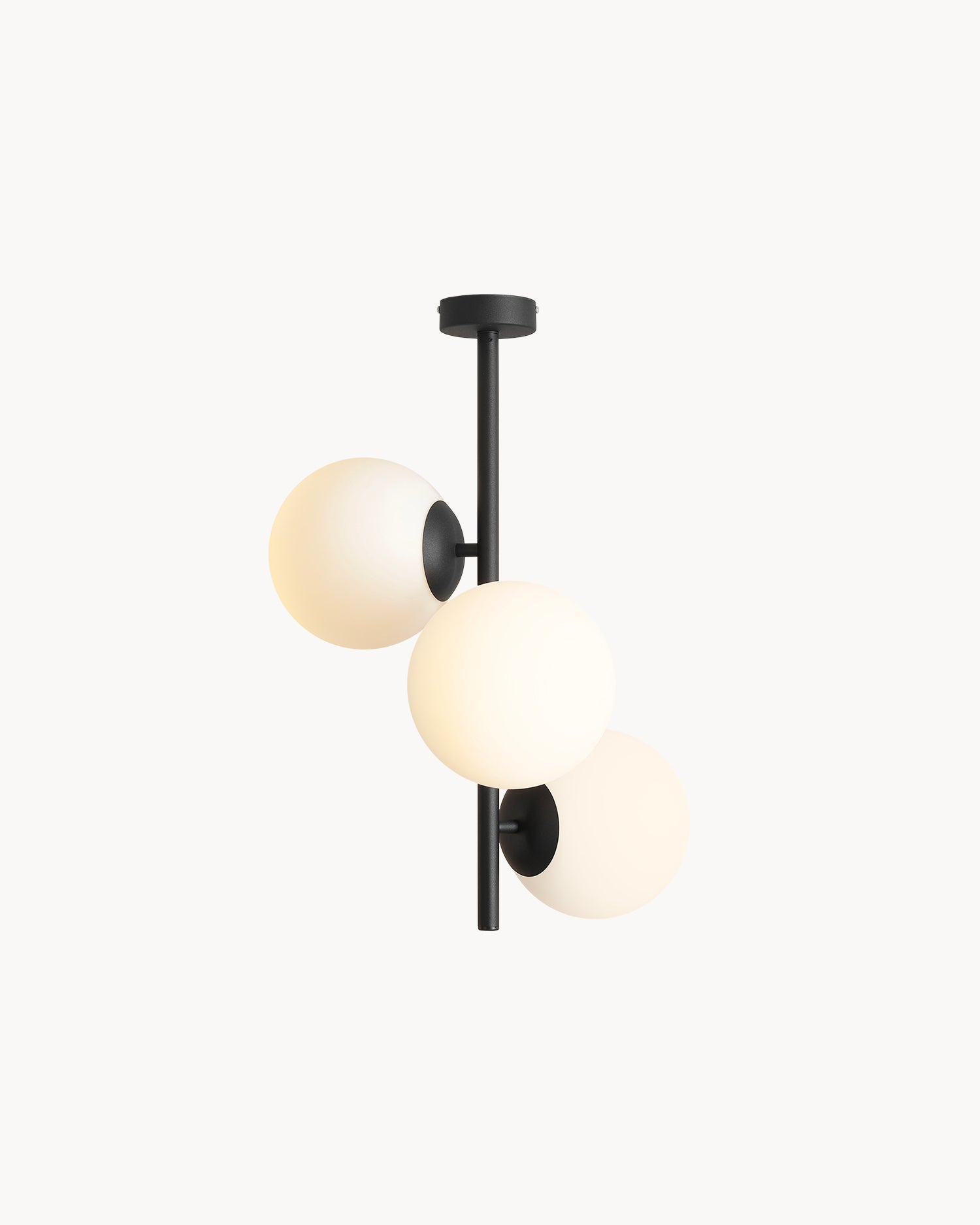 Lampada da soffitto Fin, nera