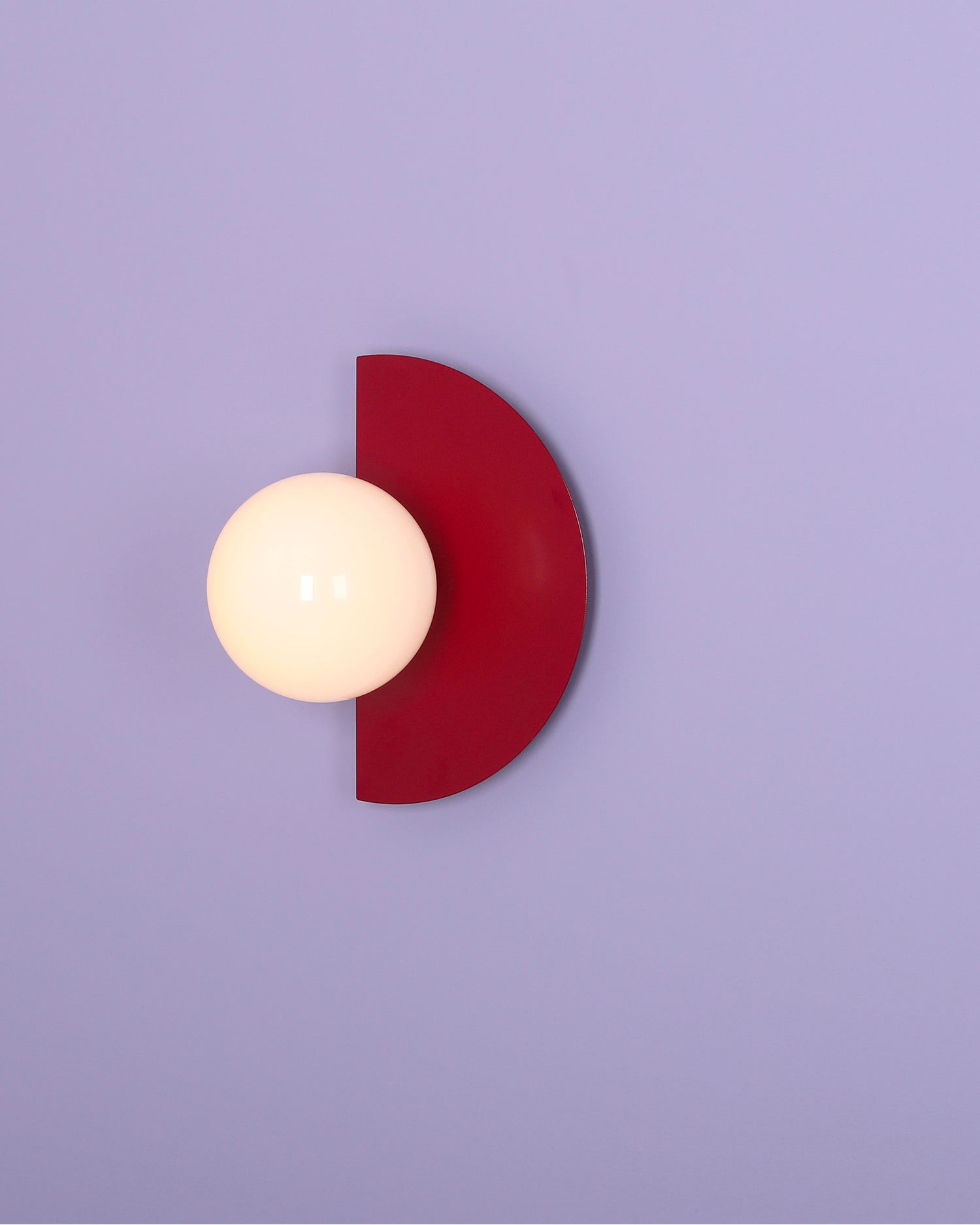 Lampada da parete Loop, rossa