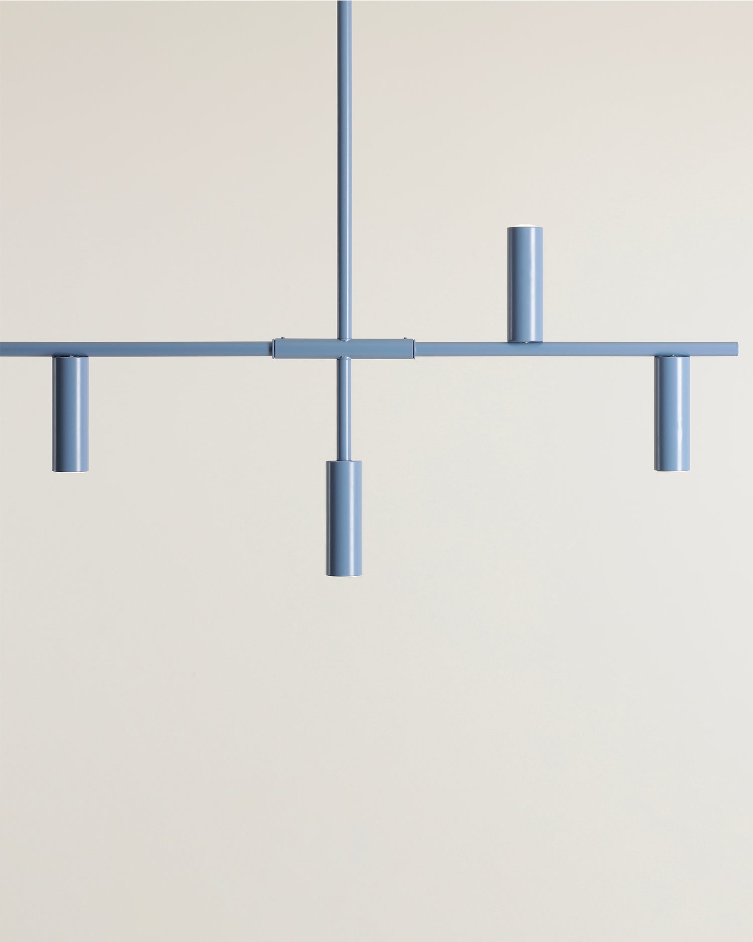 Lampada a sospensione Trevo, blu