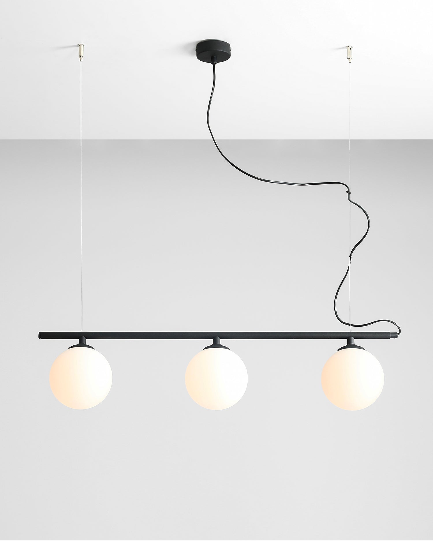 Lampada a sospensione Beryl 3, nera