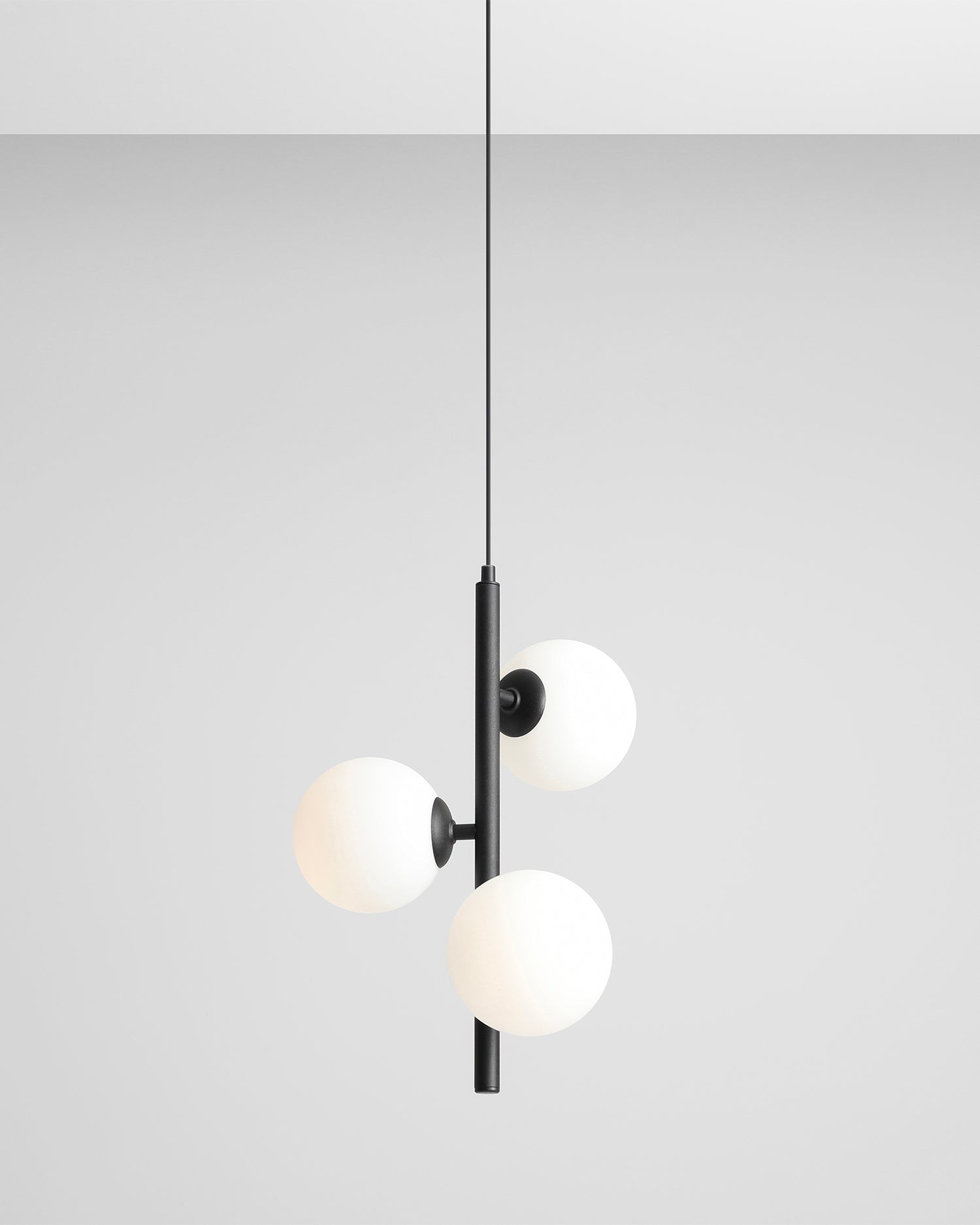 Lampada a sospensione Fin, nera