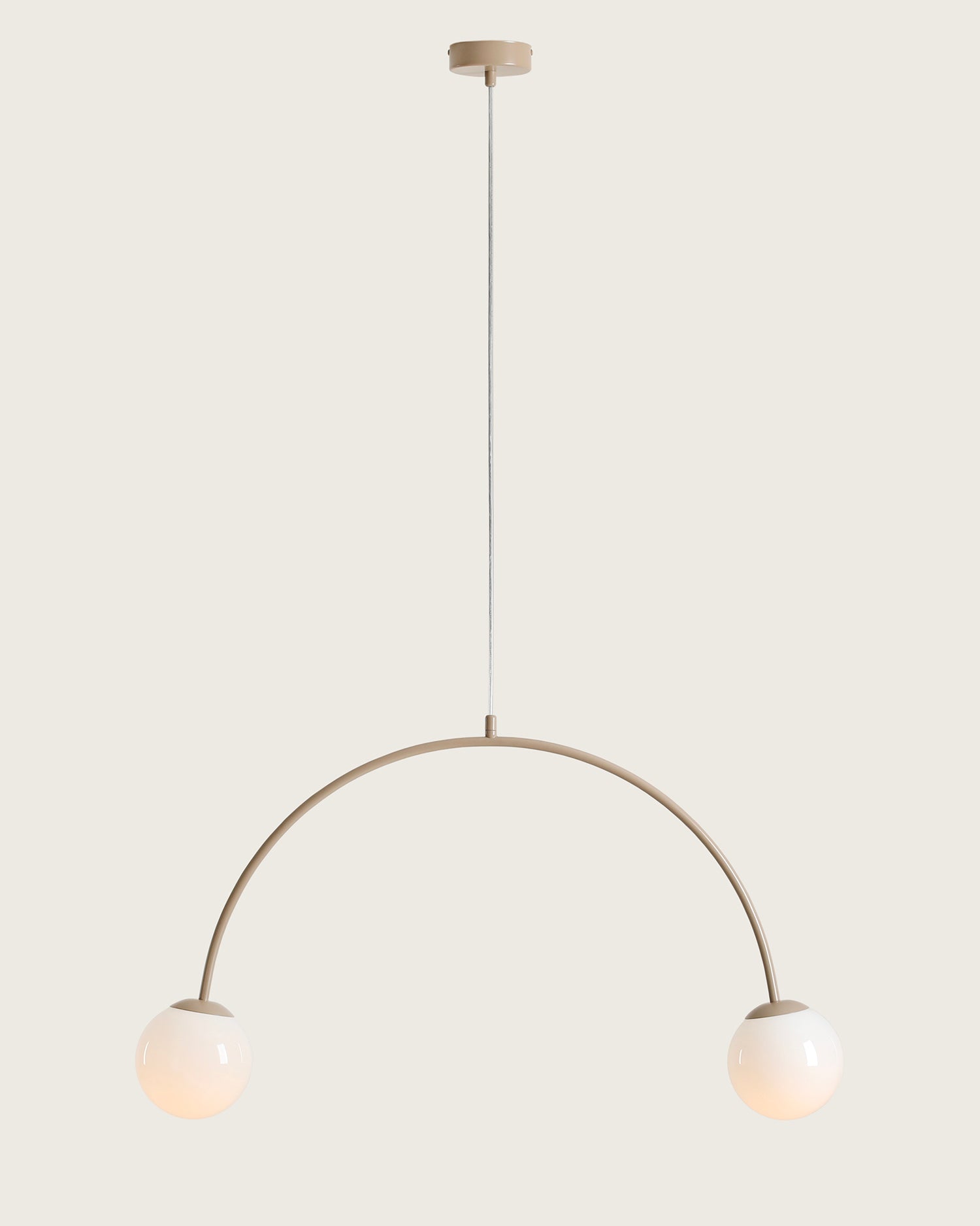 Lampada a sospensione Una, beige