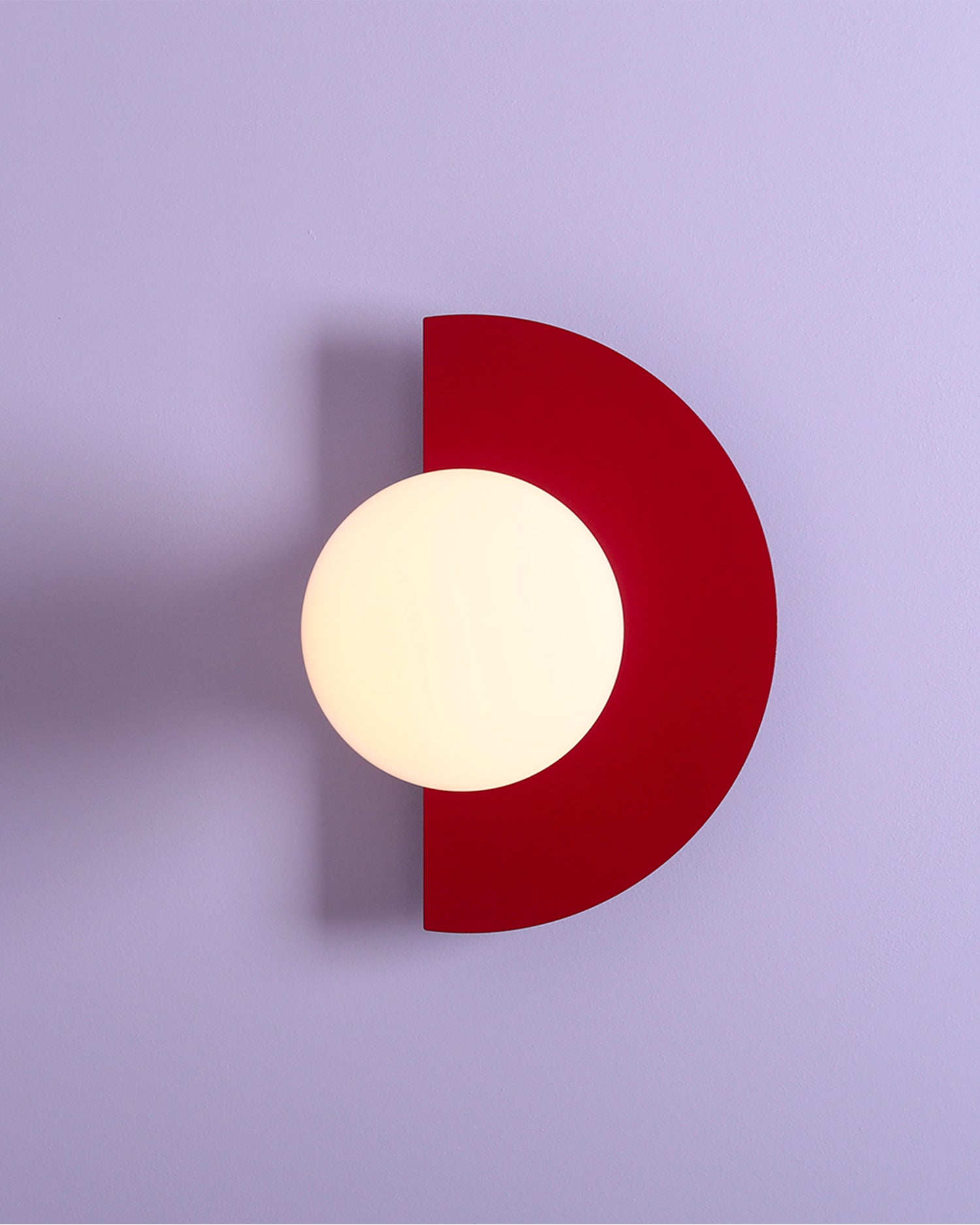 Lampada da parete Loop, rossa